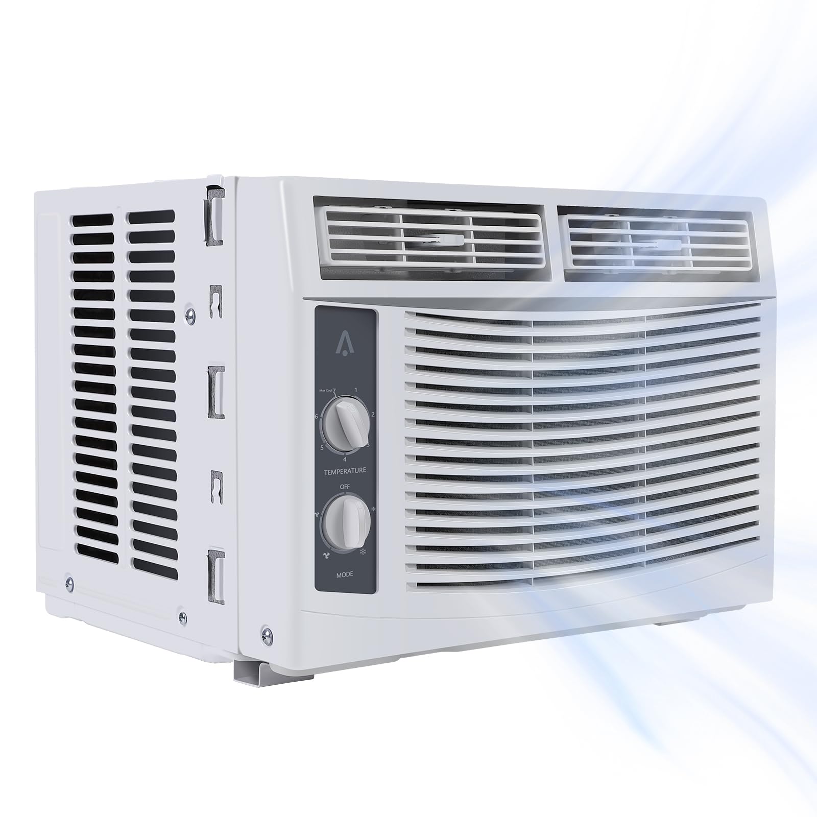 MilleLoom 5000 BTU Window AC Unit with Mechanical Controls, Window AC Unit Cools Up to 150 Square Feet,Sleep Mode, 24H Timer, 3 