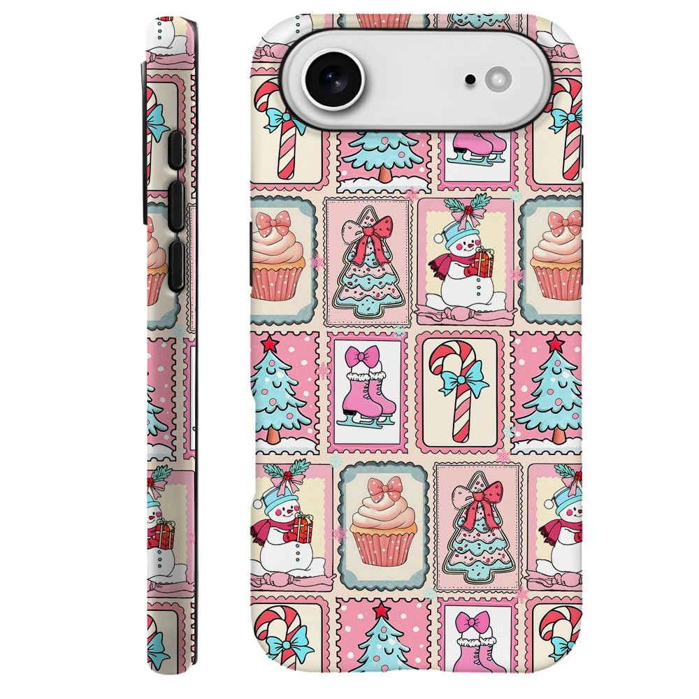 DAIZAG Case Compatible with iPhone 17 Air,Durable Shock Protection Cover for Girl Women,Christmas Tree Cute Snowman