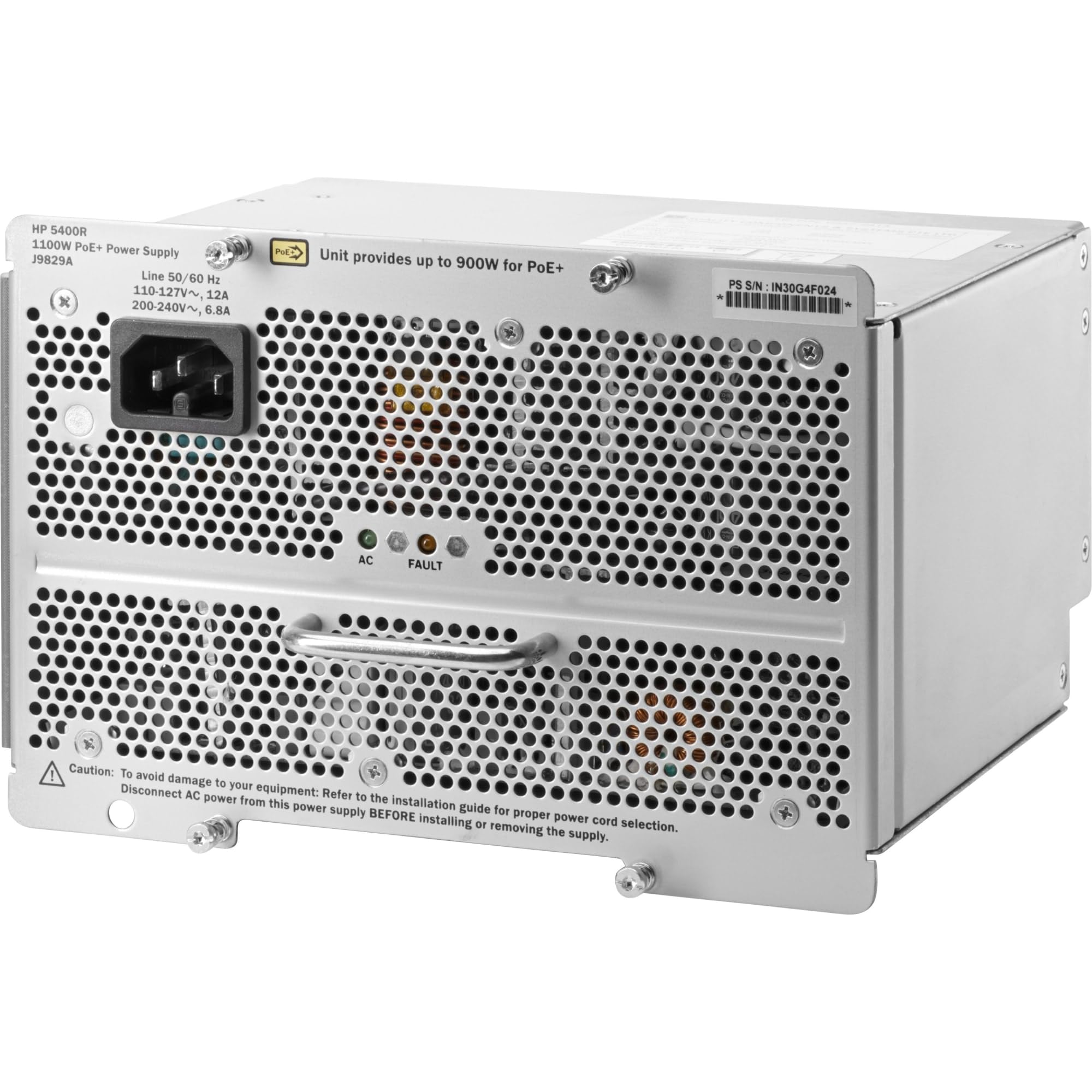 Hp 5400R 1100W Poe+ Zl2 Power Supply Us