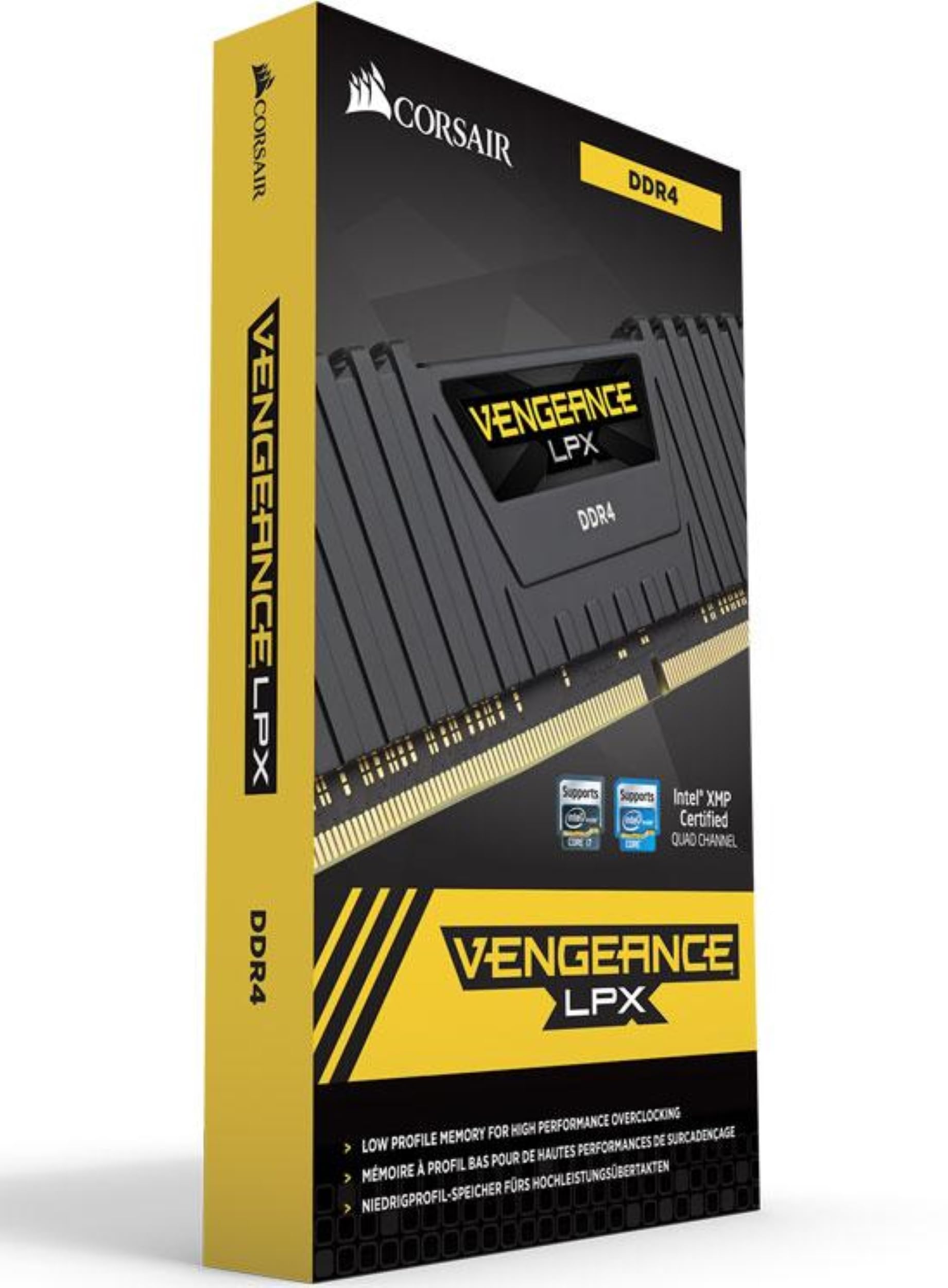 Corsair Vengeance LPX 16GB (2 x 8GB) DDR4 2666 (PC4-21300) C16 1.2V for AMD Ryzen and Intel 200 - Black - CMK16GX4M2Z2666C16
