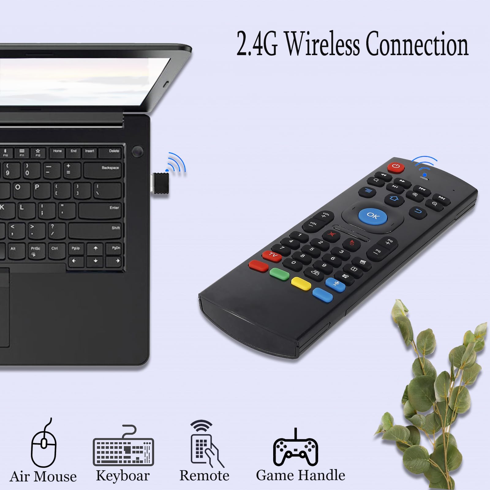 Mx3 Air Mouse Voice Remote Control, 2.4G Multifunctional Mini Wireless Keyboard Air Mouse Remote For Android Smart Tv Box, 3 Gyr