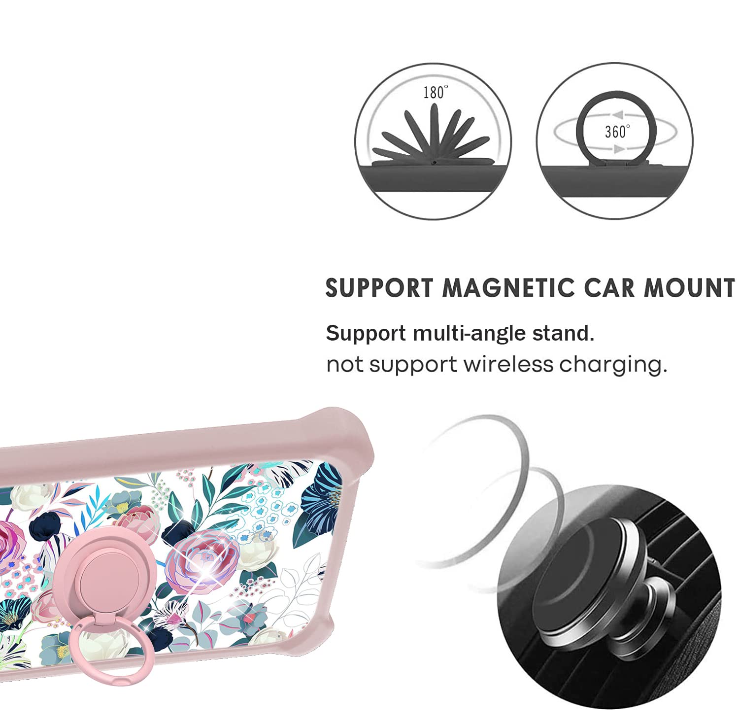 Blu Studio Mini 2023 Case Compatible With Blu Studio Mini 2023 Phone Case Cover [With Tempered Glass Screen Protector][Hard Pc +