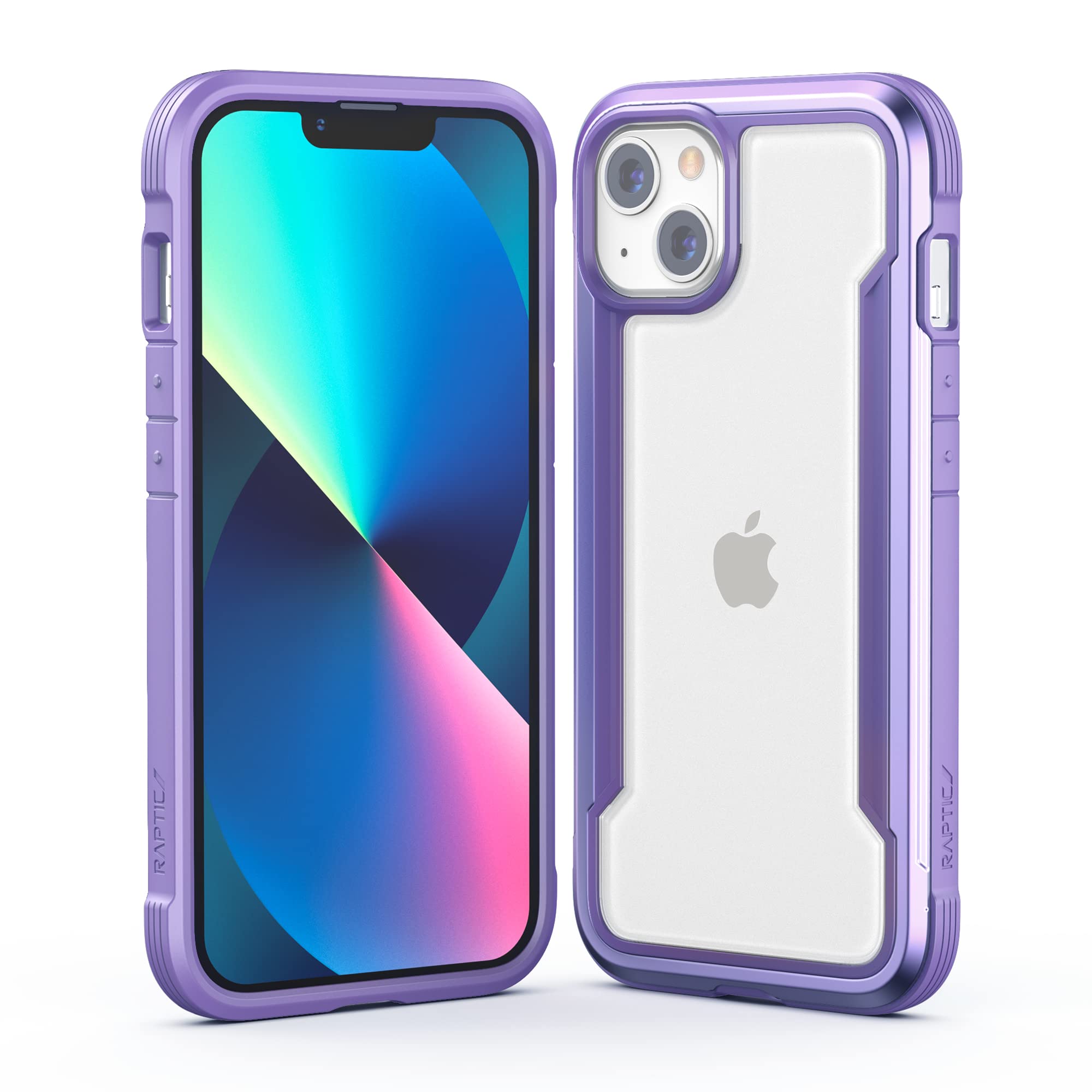 Raptic Shield For Iphone 13 Case For Iphone 14 Case, Shockproof Protective Clear Case, Military 10Ft Drop Tested, Durable Alumin