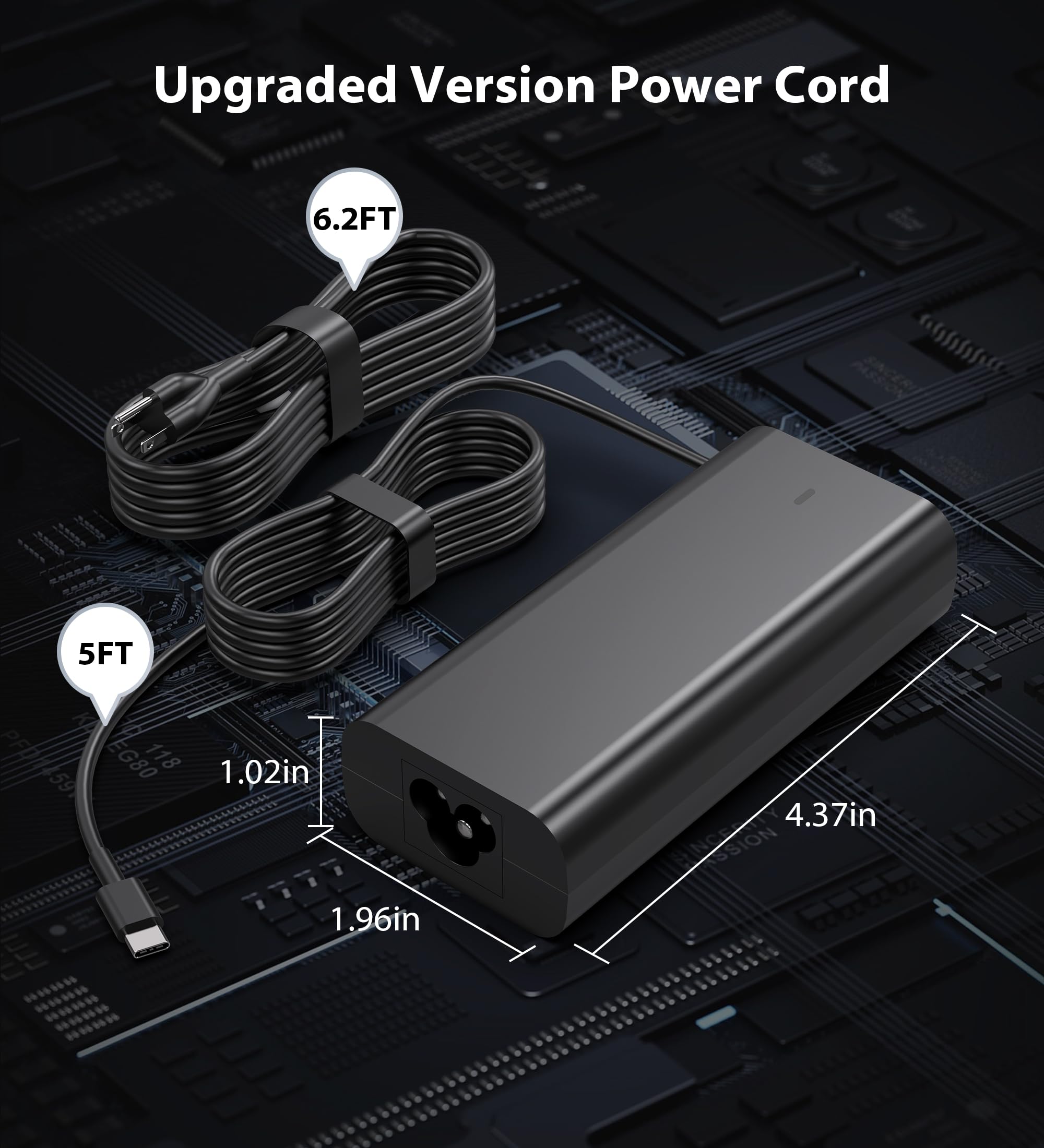 New Slim 65W Usb C Laptop Charger For Dell Latitude 5420 5430 5520 5530 5540 7420 7430 7440 7390, Xps 13 Chromebook Charger 3100