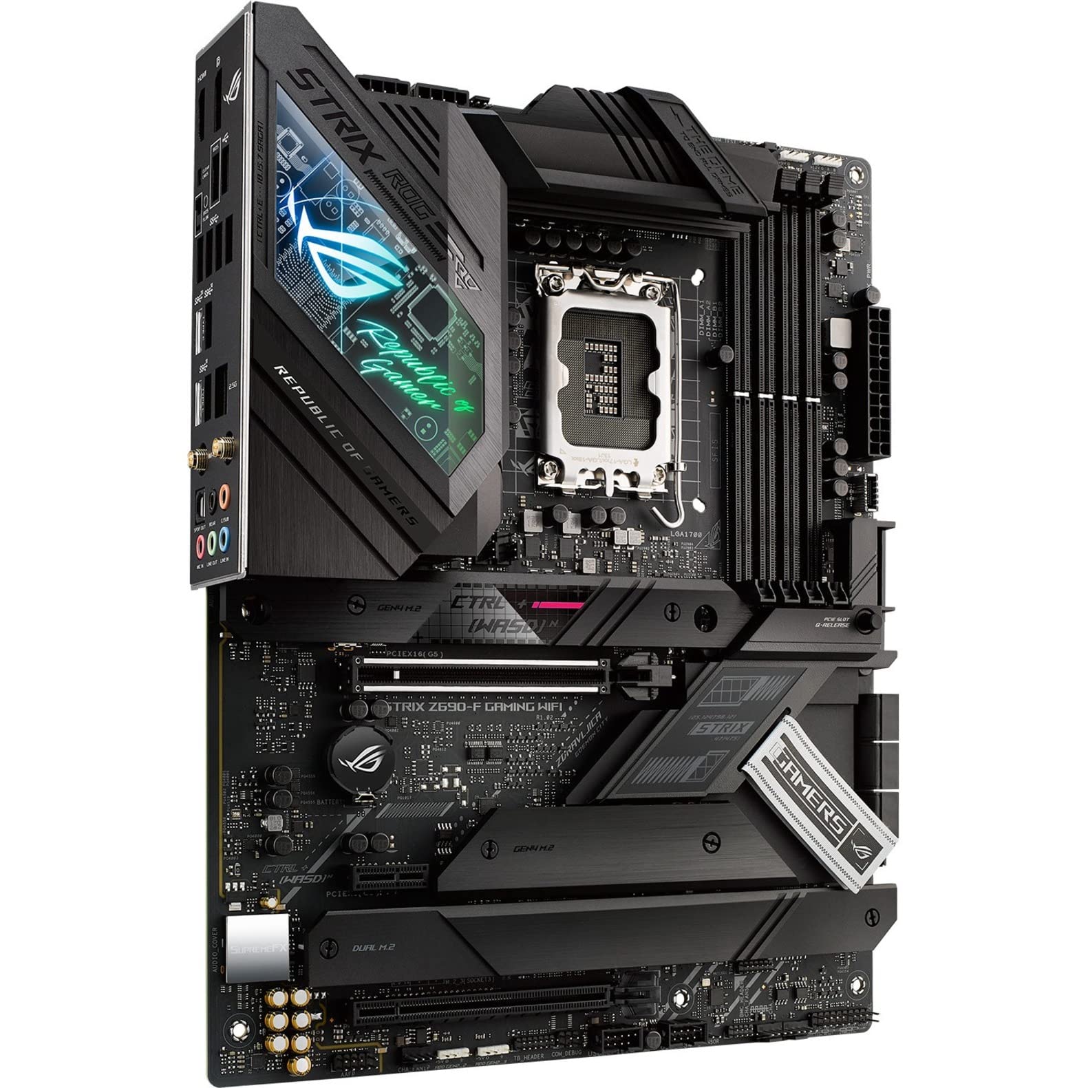 Asus Rog Strix Z690 F Gaming Wifi 6E Lga1700(Intel 12Th Gen) Atx Gaming Motherboard(Pcie 5.0,Ddr5,16+1 Power Stages,2.5Gb Lan,Bt