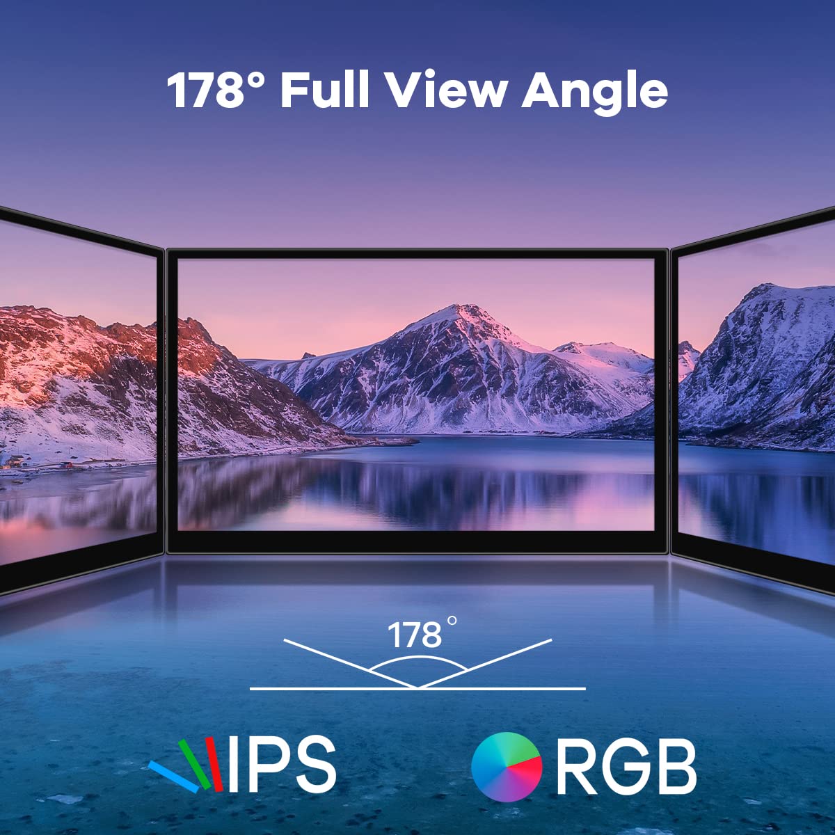 Hosyond 10.1'' Ips Lcd Capacitive Touch Screen Hdmi Display Portable Monitor 1024X600 Built In Dual Speakers For Raspberry Pi 5/