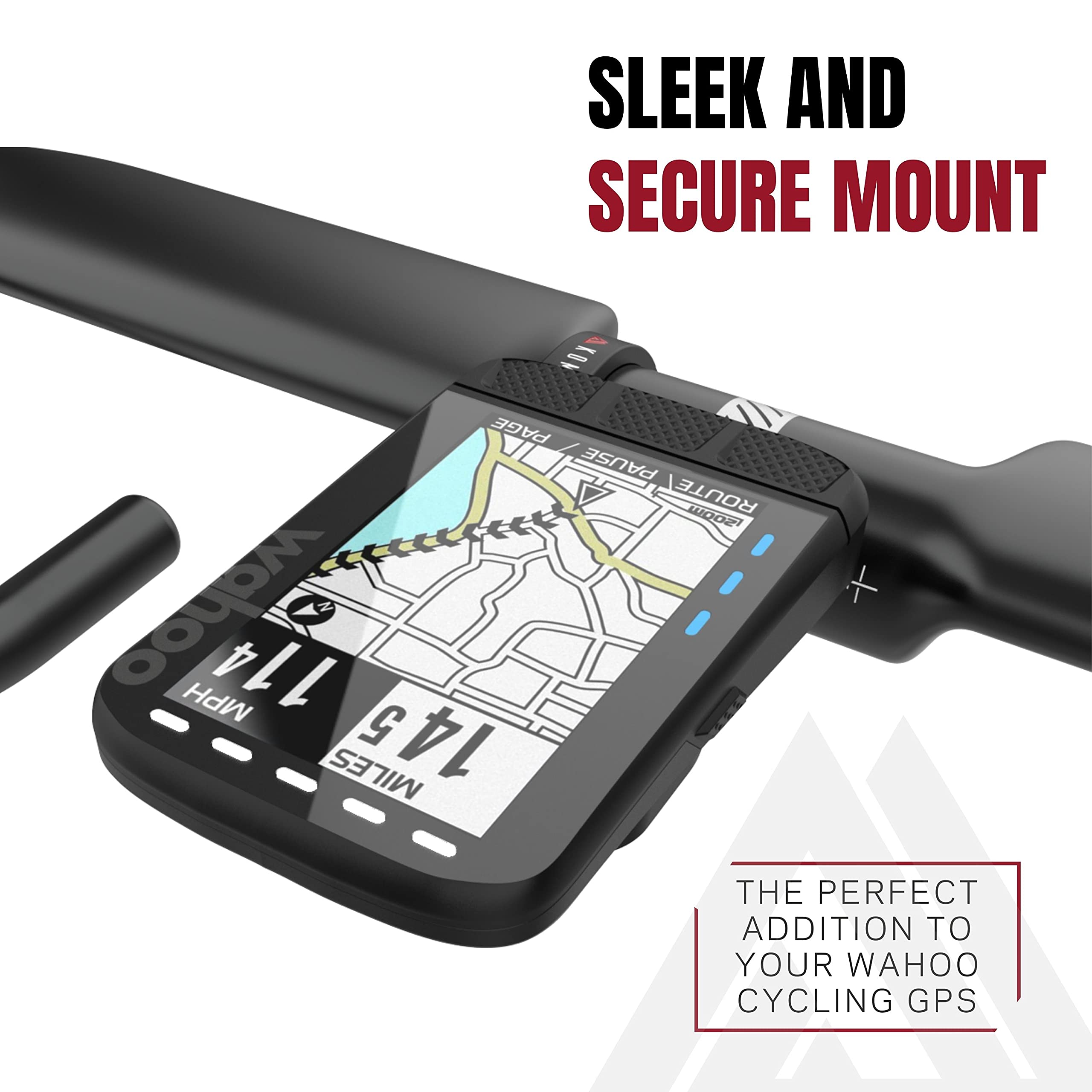 Kom Cycling Wahoo Elemnt Mount Compatible With Multiple Wahoo Computers Including The Wahoo Elemnt Bolt, Elemnt Roam, Elemnt Min