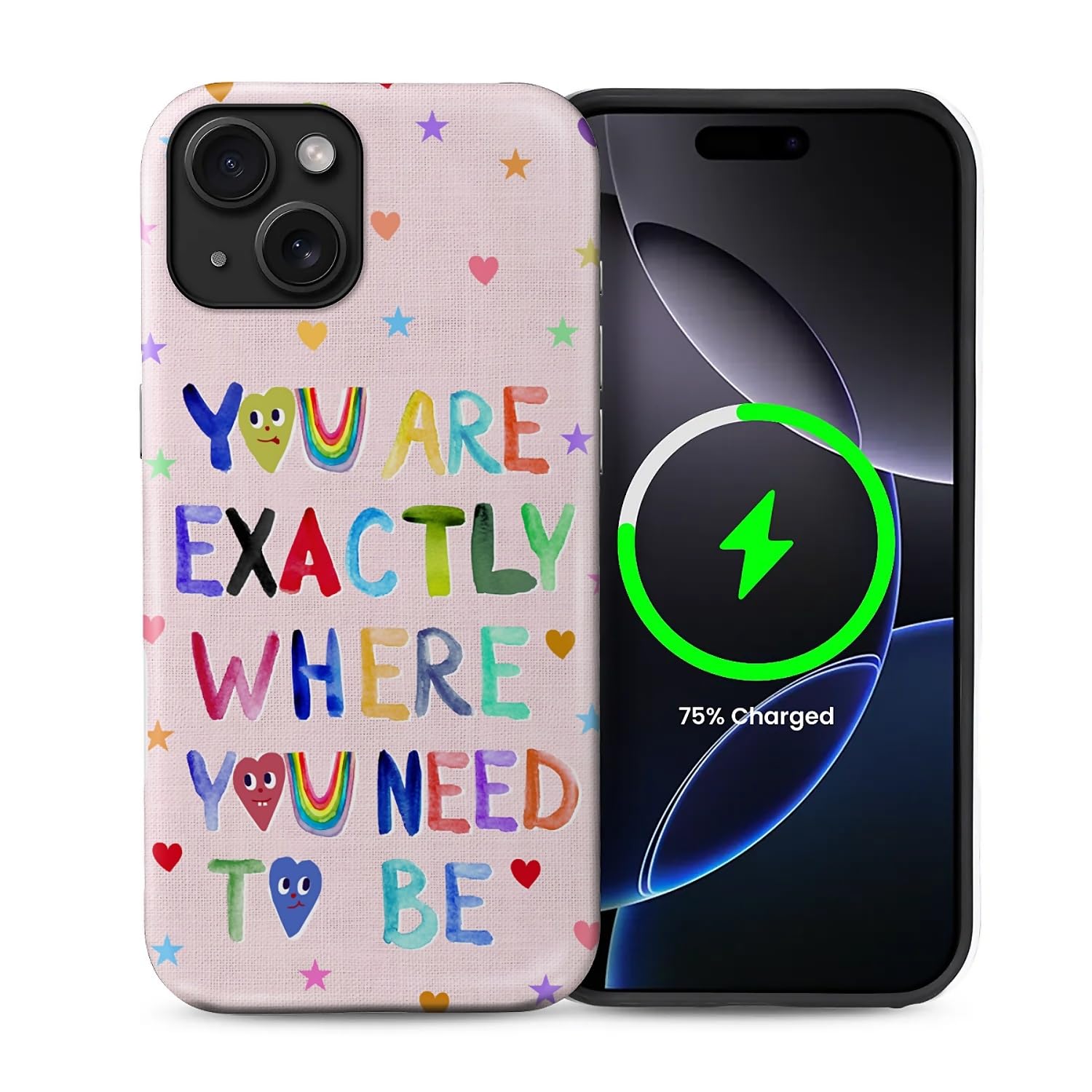 casesok for iPhone 14/13 Case,Compatible with MagSafe,Dual-Layer Hard Shell + Silicone Cover,Full Body Protection Shockproof Cas
