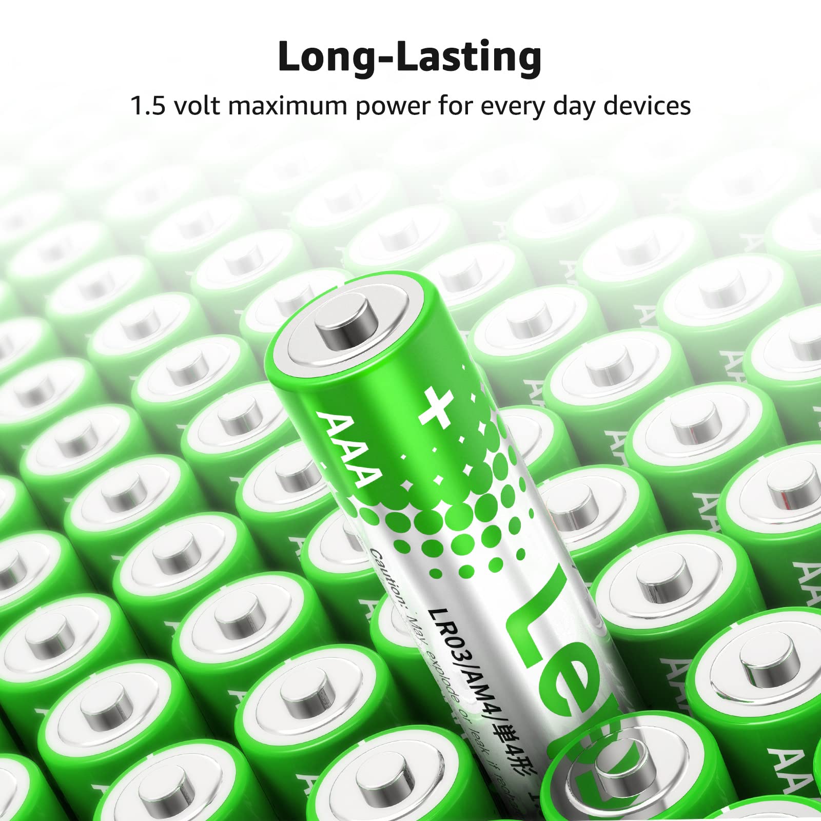 Lepro Aaa Batteries 24 Pack, Triple A Batteries With Ultra Long-Lasting Power - High Performance,1.5V Leak-Proof, Corrosion-Resi