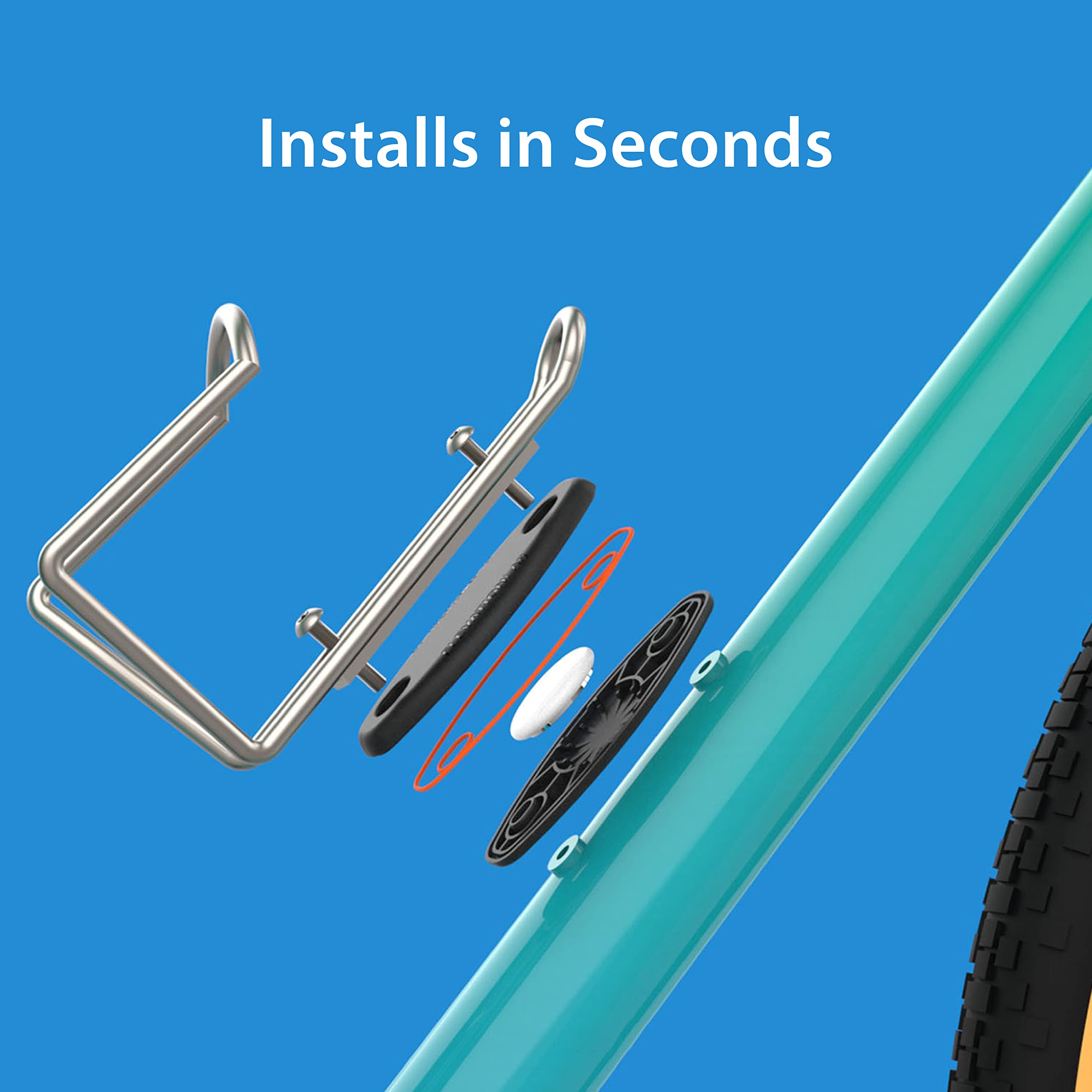 Elevation Lab Tagvault Airtag Bike Security Mount   The Waterproof Airtag Bike Holder | Hidden Under Bottle Cage Or Alone | Tita