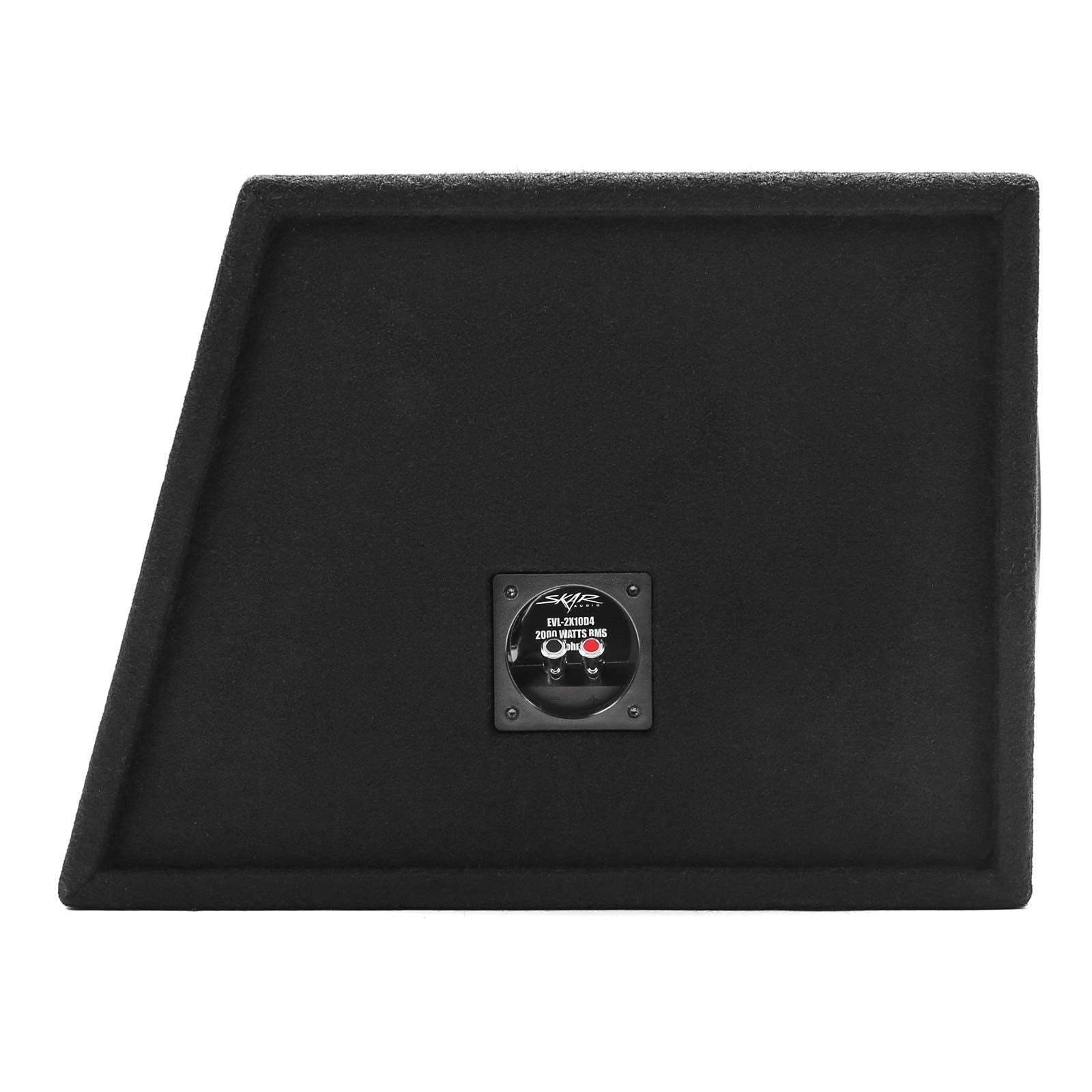 Skar Audio Dual 10" EVL-2X10D4 Loaded Vented Subwoofer Enclosure - Black, 4000W Power