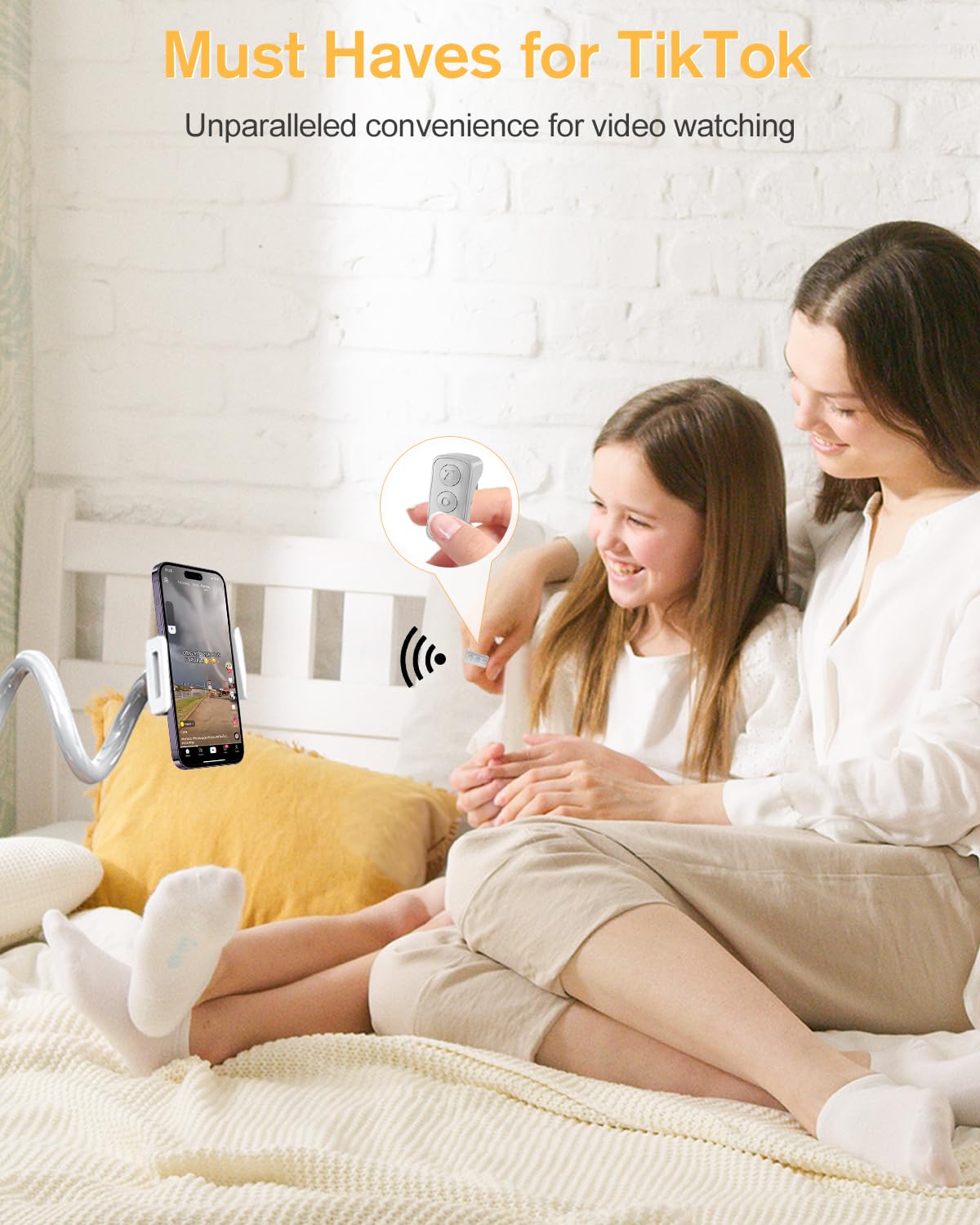 Adzerd Remote Control For Tiktok, Page Turner For Ipad Iphone, Bluetooth Camera Video Recording Remote, Scrolling Ring For Tik Tok, Iphone, Ipad, Ios, Android   Grey