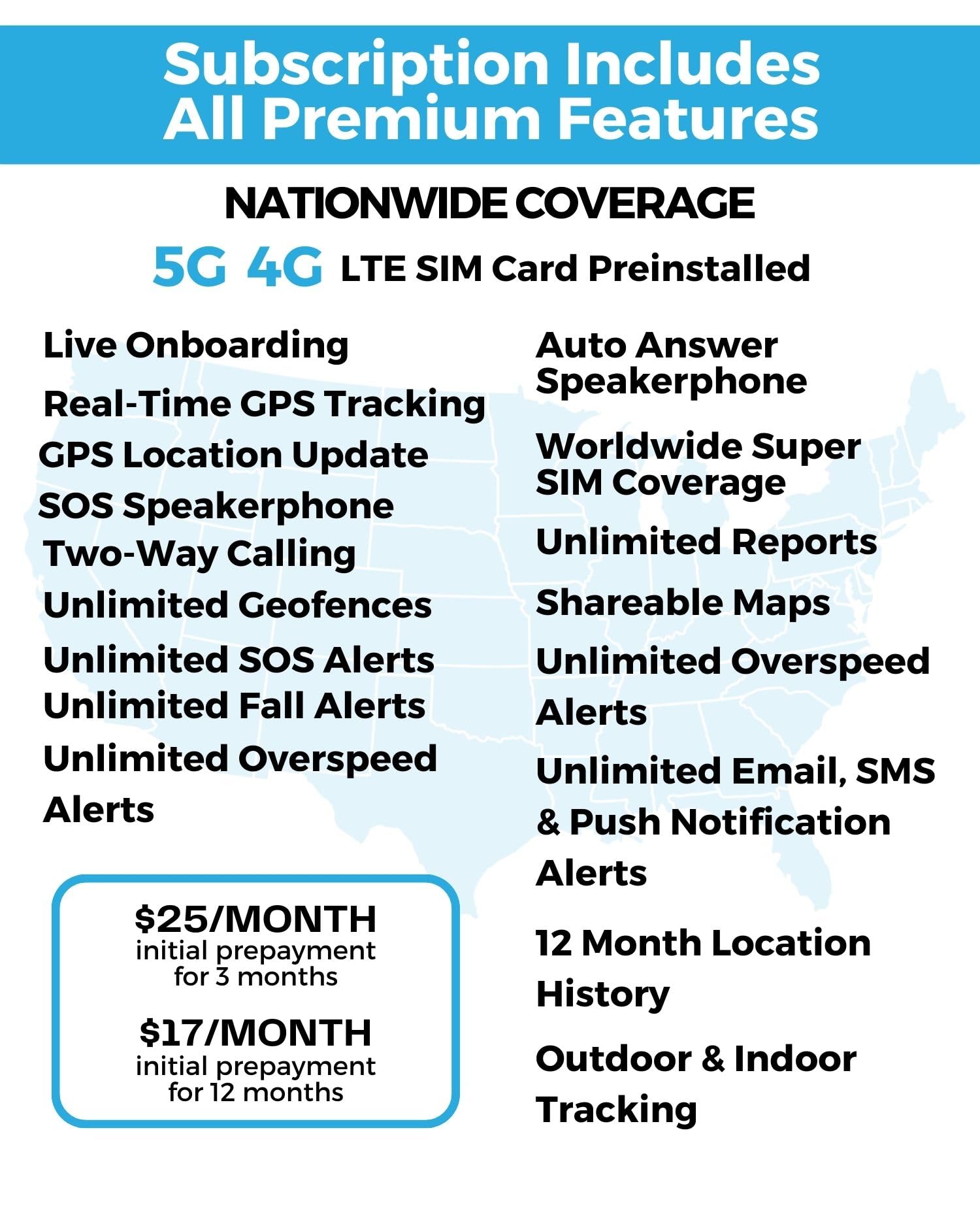 Seculife Seculife Kids Gps Tracker, Real Time Tracking For Kids Ages 6+, Sos Button, 2 Way Speakerphone Safety Device For Kids