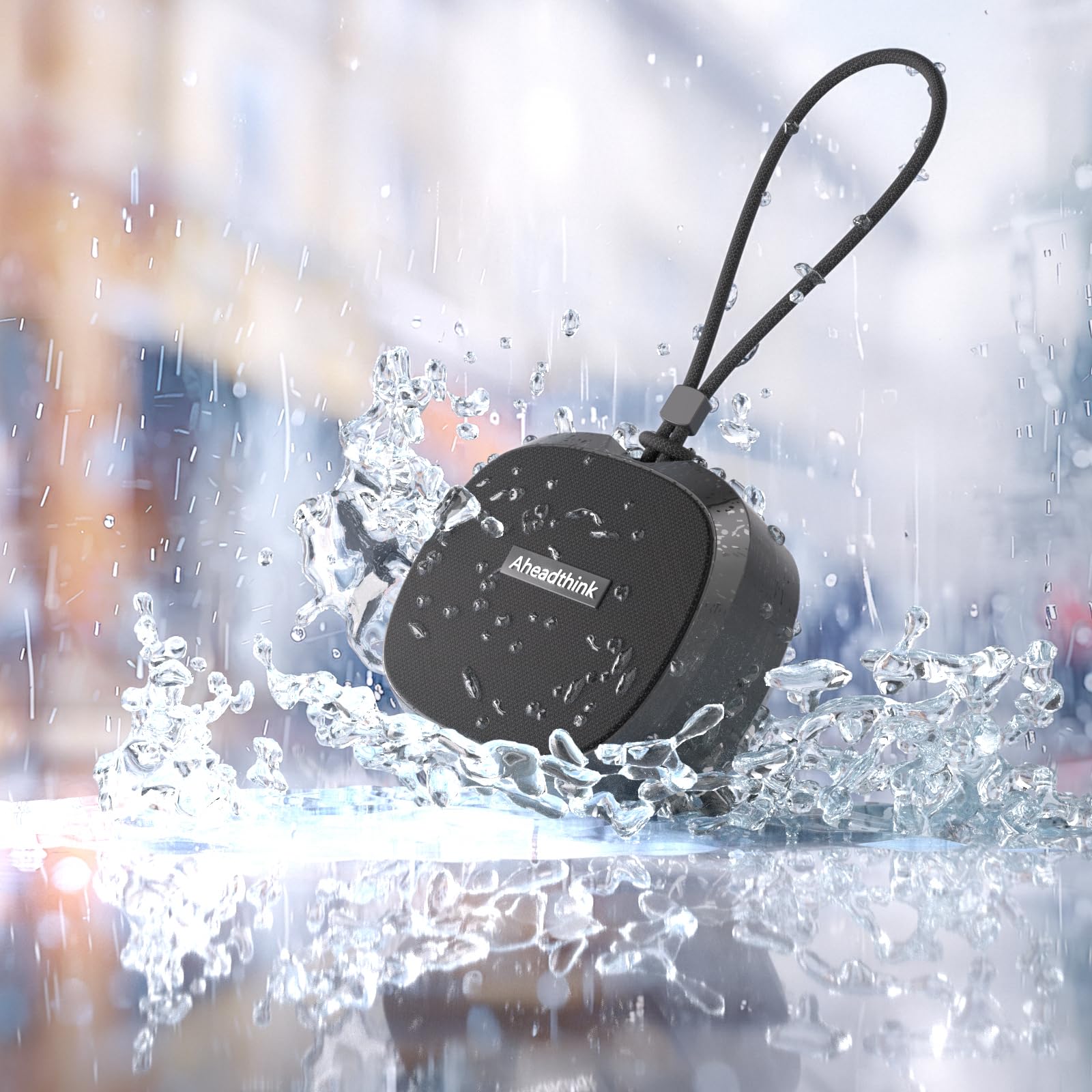 Bluetooth Speaker, Portable Wireless, Ipx5 Waterproof Speaker, Bluetooth 5, Rgb Color Lights, Loud Stereo Sound, Bass, Tws Pairi