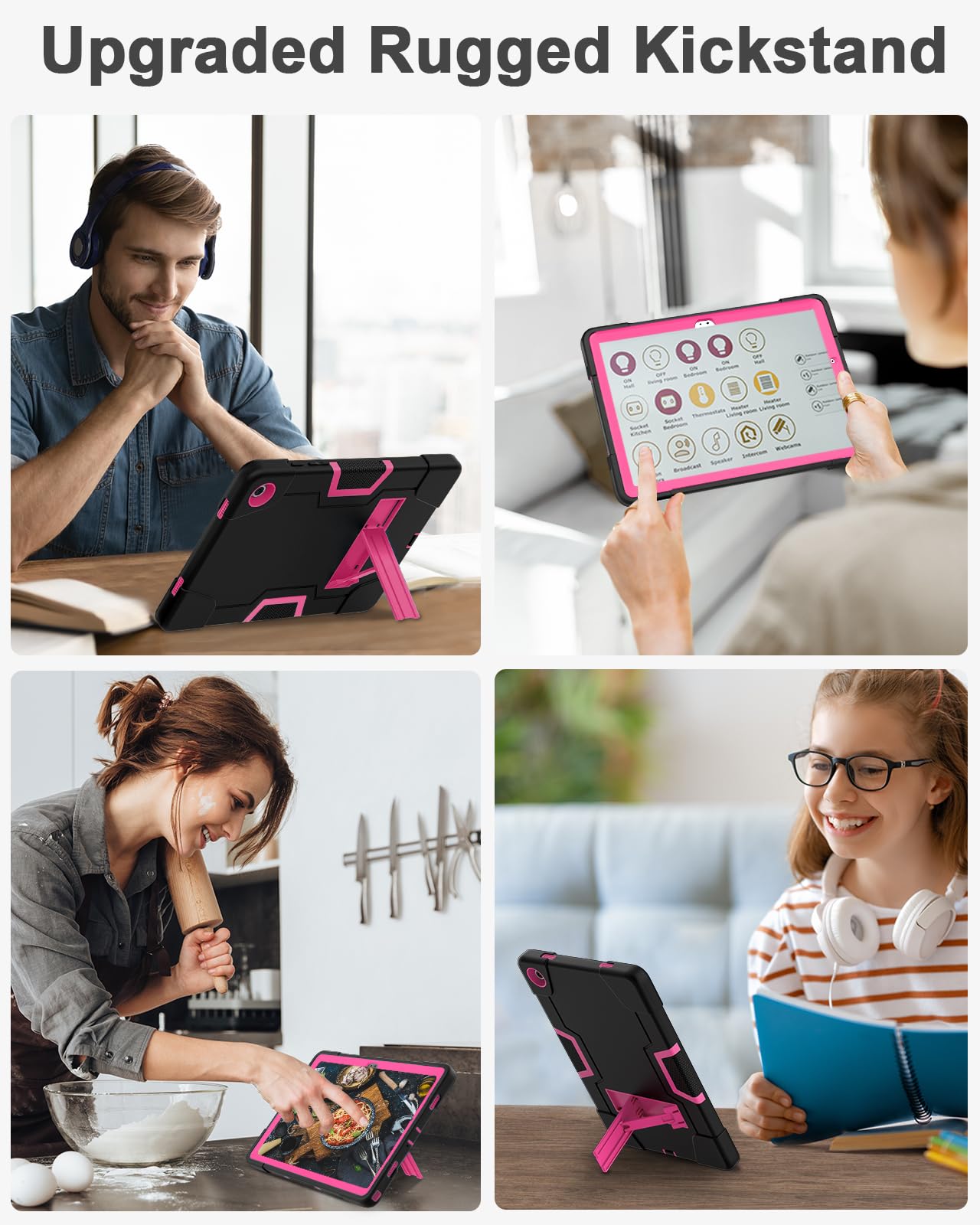 Wesorol Galaxy Tab A9 Plus Case,For Samsung Galaxy Tab A9 Plus Case With Built In Screen Protector Kickstand,Hybrid Shockproof S