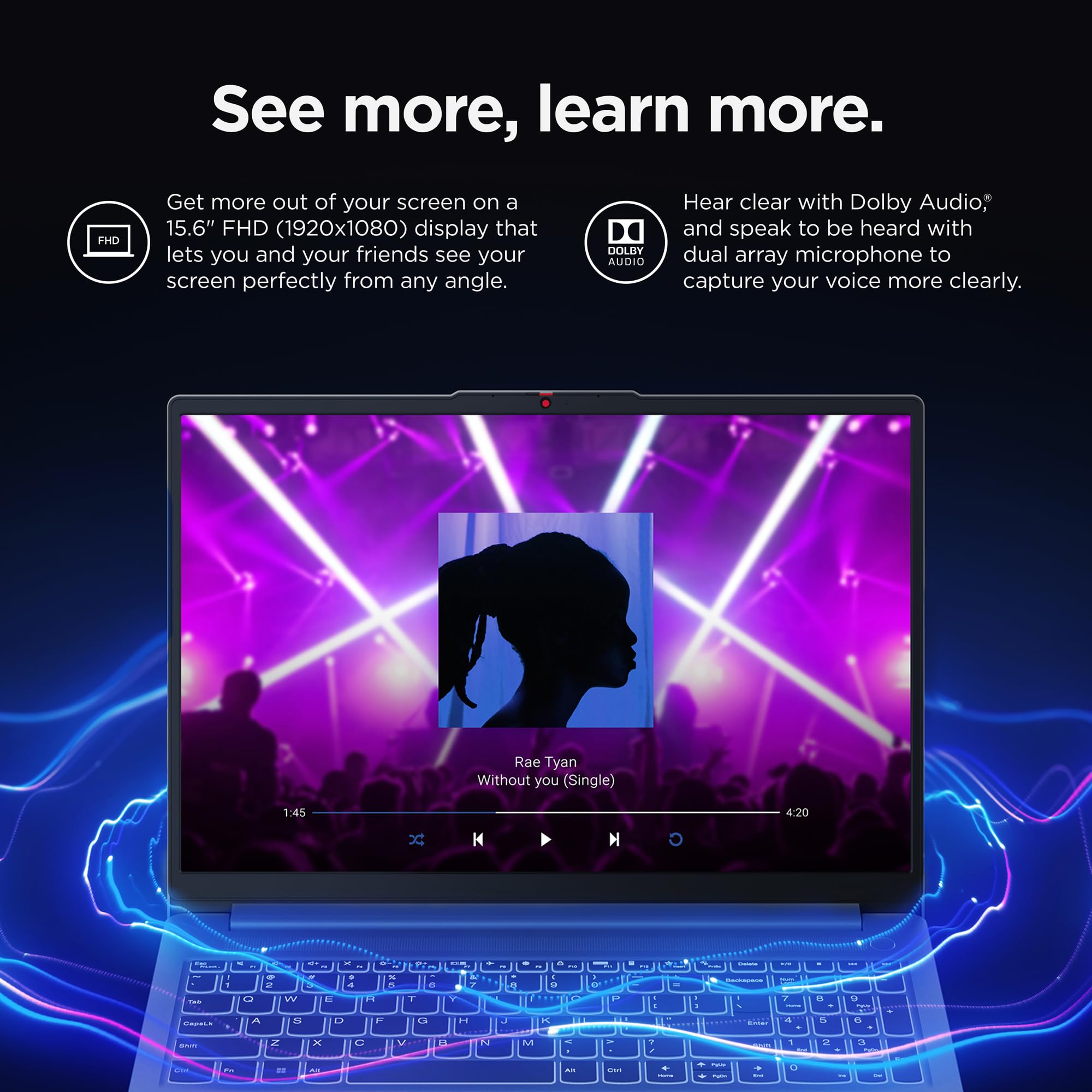 Lenovo Ideapad Slim 3 - Everyday Laptop - Lightweight - Windows 11-15.6 Fhd - 8Gb Memory - 256Gb Storage - Amd Ryzen 5 7520U - A