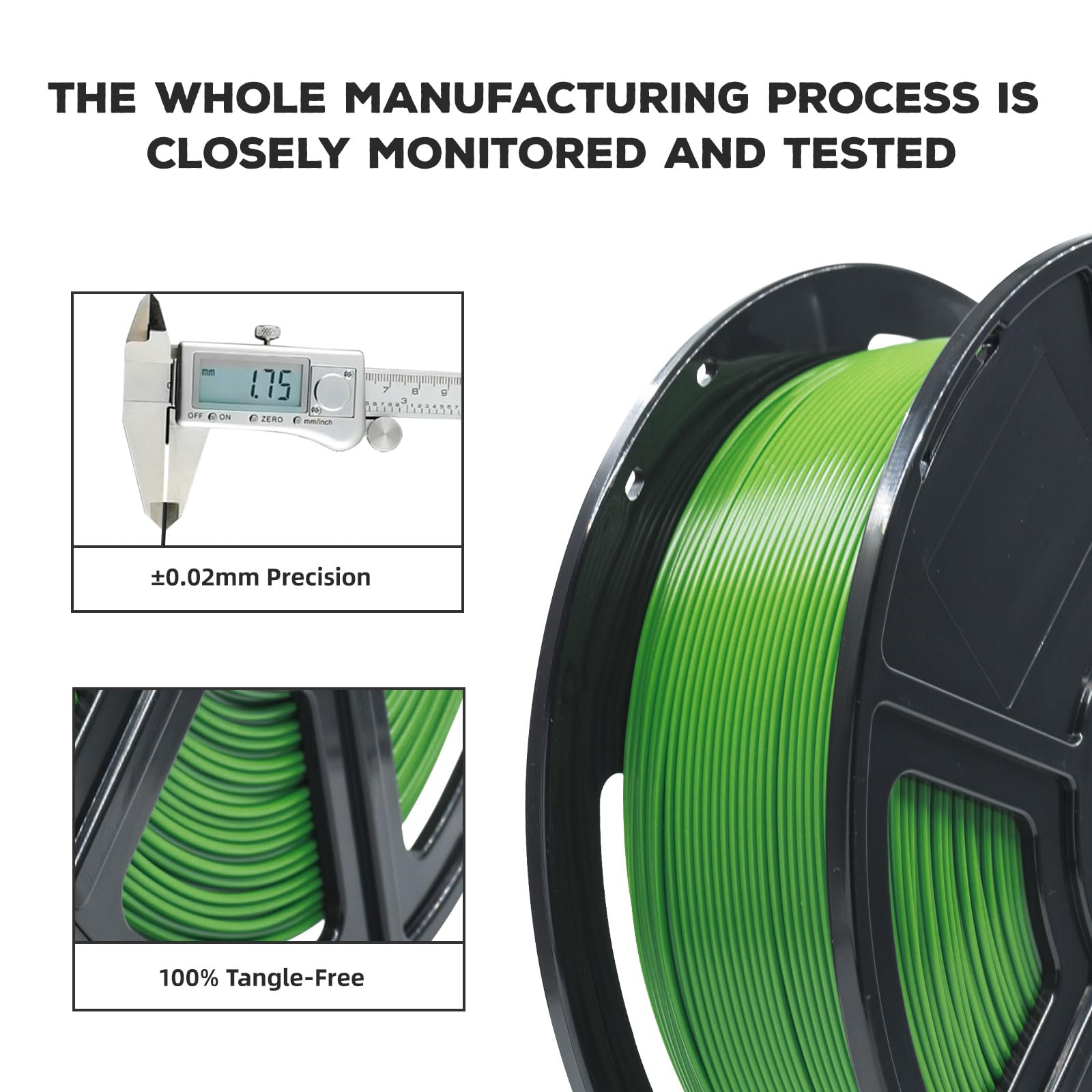 Flashforge 3D Printer Filament Pla 1.75Mm, 3D Printing Filaments 1Kg Spool Dimensional Accuracy +/  0.02Mm, Environmental Friend