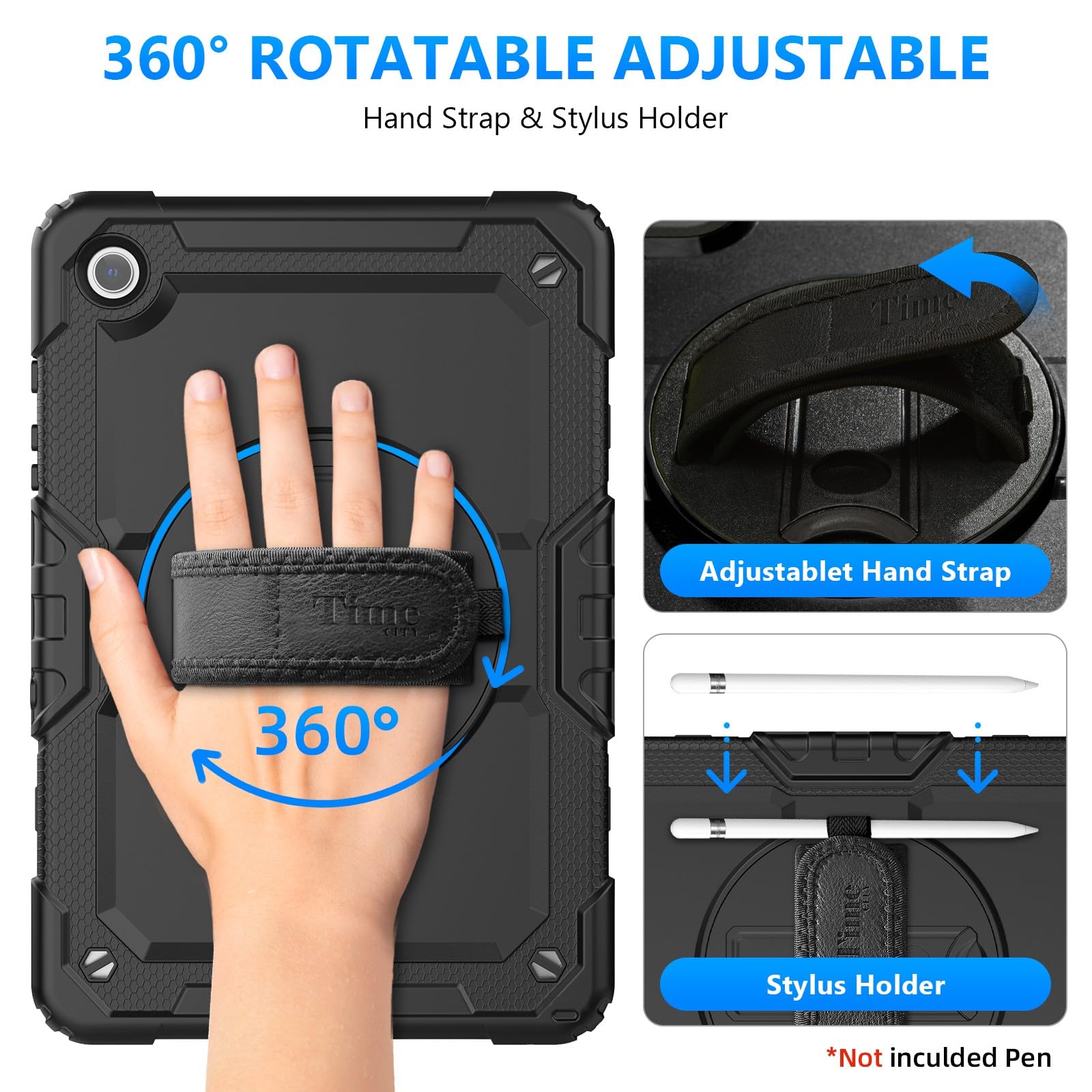 Timecity Case For Samsung Galaxy Tab A9+/ A9 Plus Case 11 Inch (Sm X210/X216/X218), Full Body Protective Case With Screen Protec