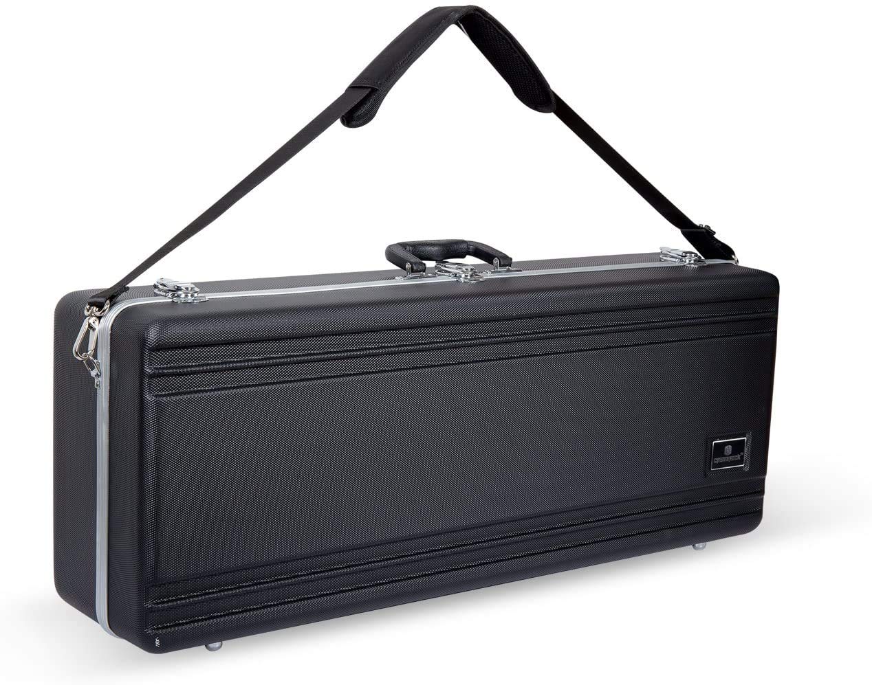 Crossrock Abs Molded With Single Shoulder Strap Black Tenor Saxophone Case-Rectangular(Cra860Tsbk-R)