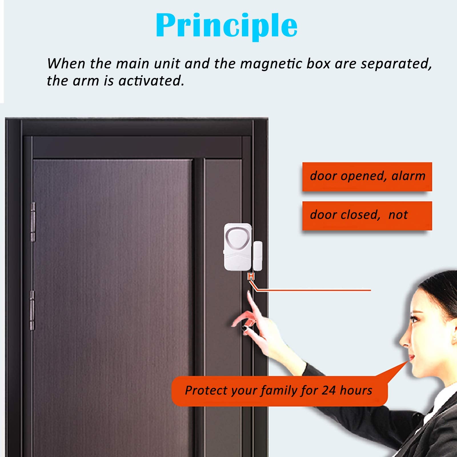 Door Alarm For Home, Door Sensor, Window Alarm For Home Security, Pool Door Alarm For Kids (6 Pack)
