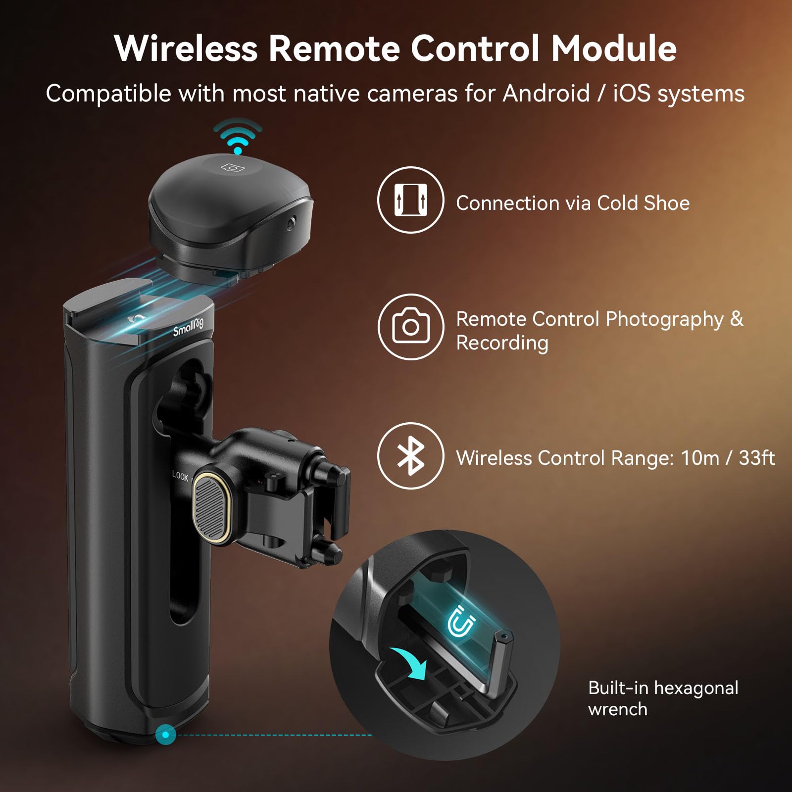 Smallrig Universal Quick Release Phone Cage Kit Basic, Aluminum Smartphone Video Rig Kit With Wireless Control Dual Handles And