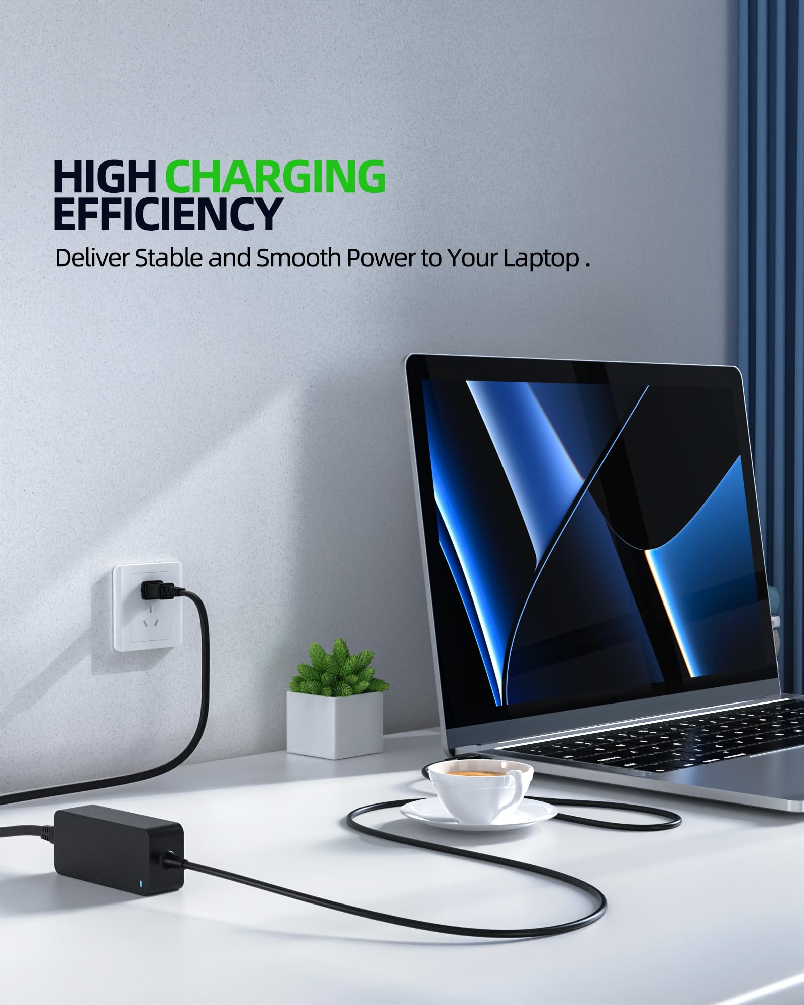 Charger Fits For Lenovo Laptop, Square Tip 65W, Ul Certified(Meets Highest Safety Standard), Charging Light, Thinkpad T/E/L/X Series, Yoga 720 730, Adlx65Ncc2A Adlx65Ndc2A Laptop Power Replacement