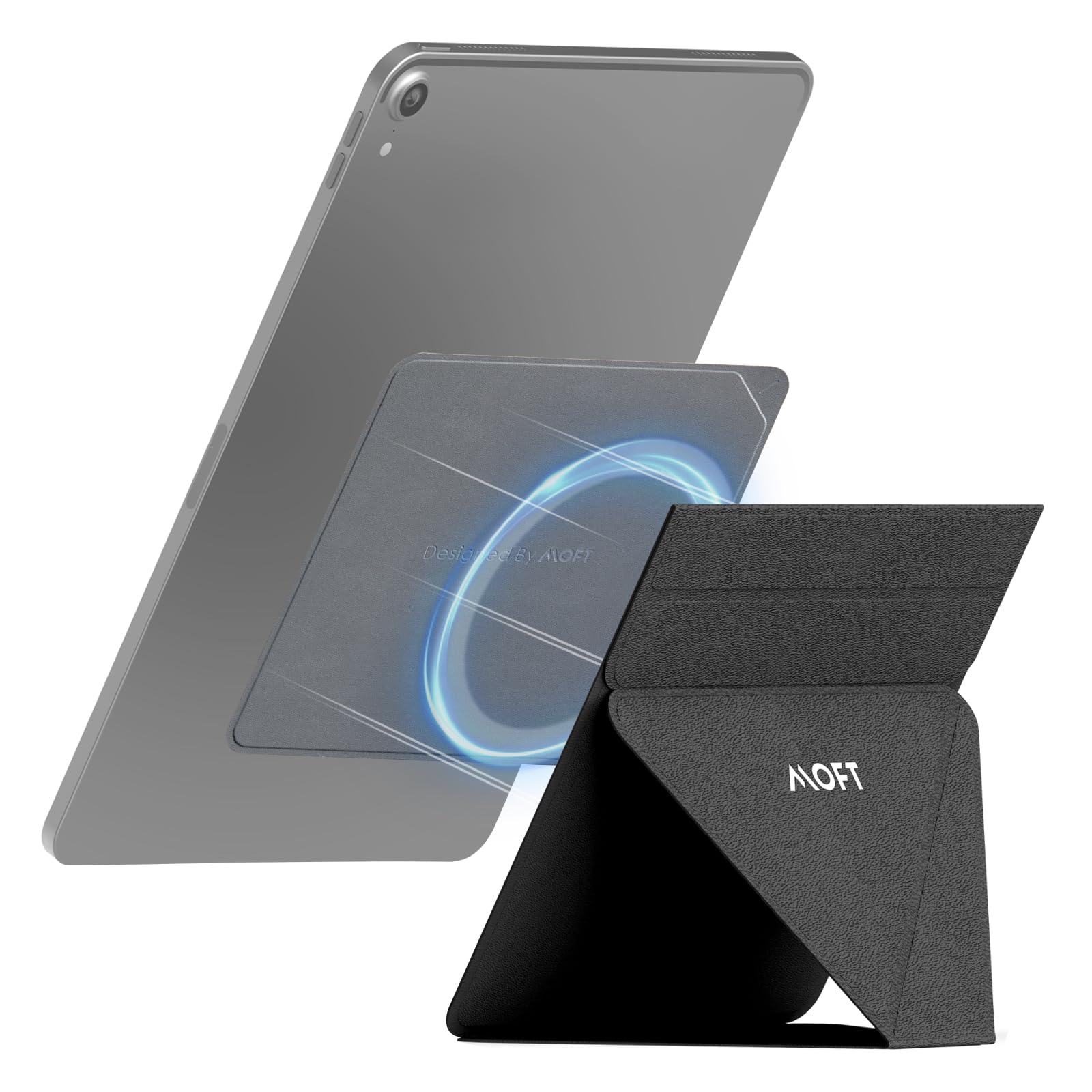 Moft Snap Tablet Stand, Compatible For Ipad Mini 6/5/4/3/2/1 And 7.9' 9.7' Tablets,Adjustable, Foldable, Portable, Swith Friendly With The Magic Keyboard And More, Jet Black