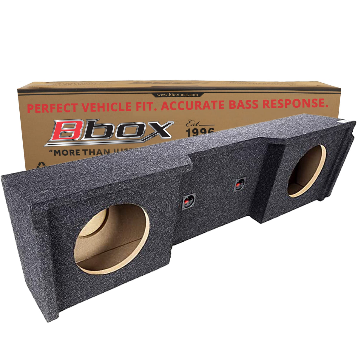 Bbox Dual Sealed 10 Inch Subwoofer Enclosure - Accu-Tuned Subwoofer Box Improves Audio Quality, Sound & Bass - Fits 1999-2007 Ch