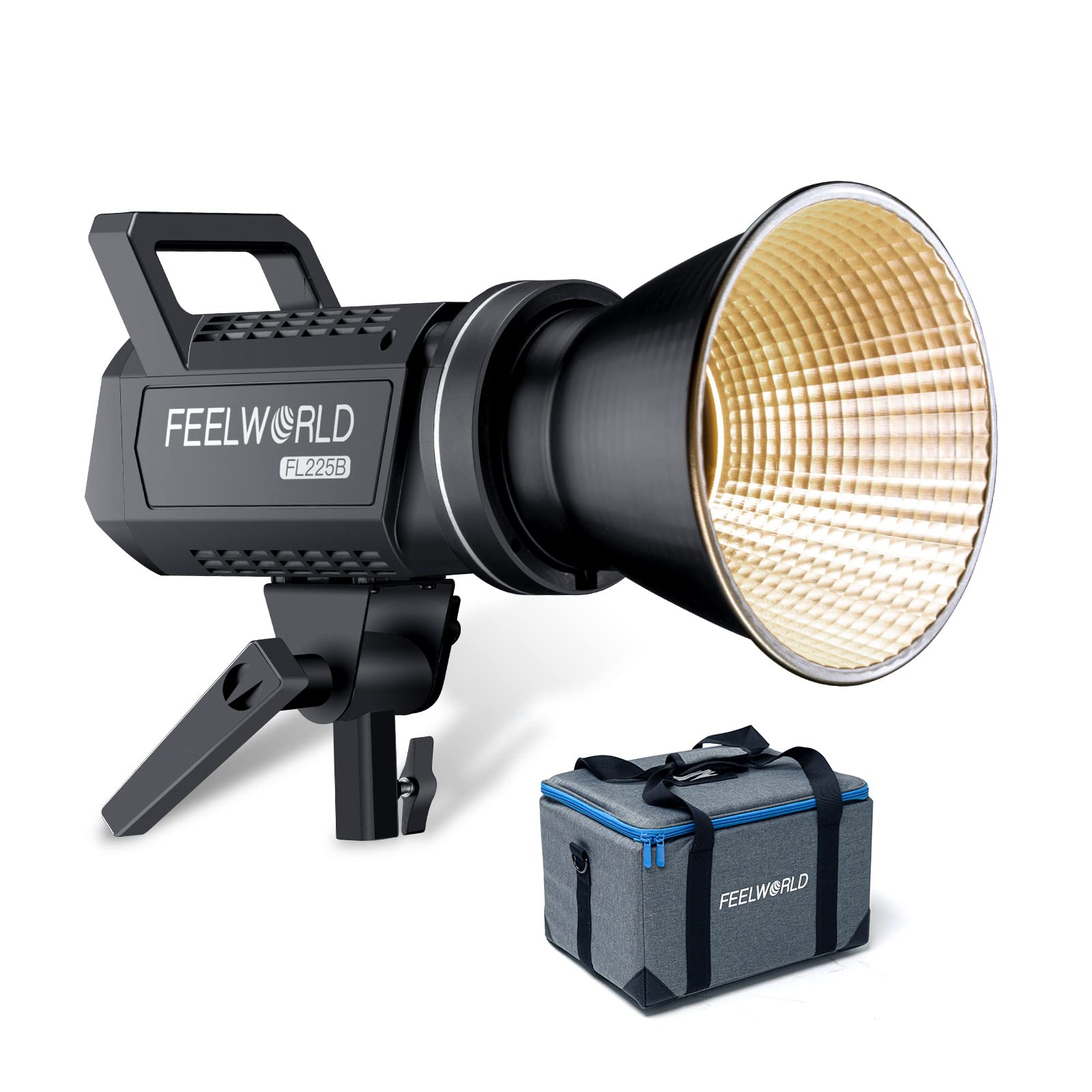 Feelworld Fl225B 2700K~6500K Bi Color Video Studio Light 225W Continuous Lighting Cri96+ Tlci97+ 64500Lux@1M For Film, Live Stre