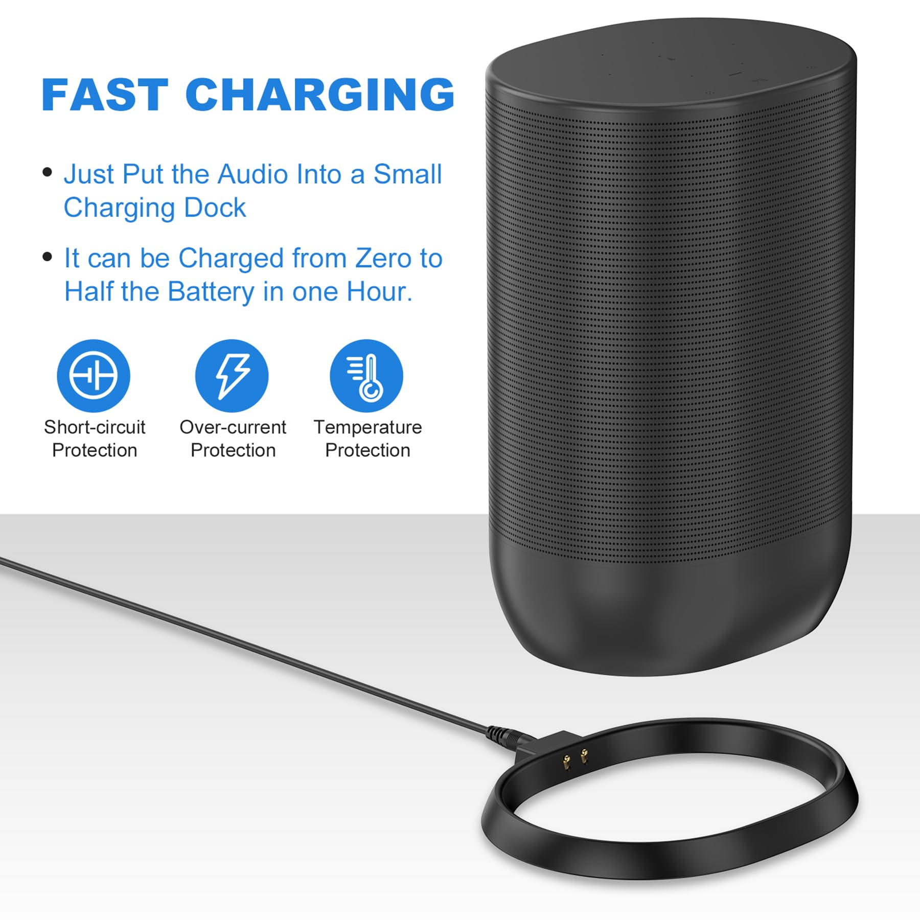 Soarking Charging Base For Sonos Move Gen 2Nd And 1St With 45W Adapter(Black)