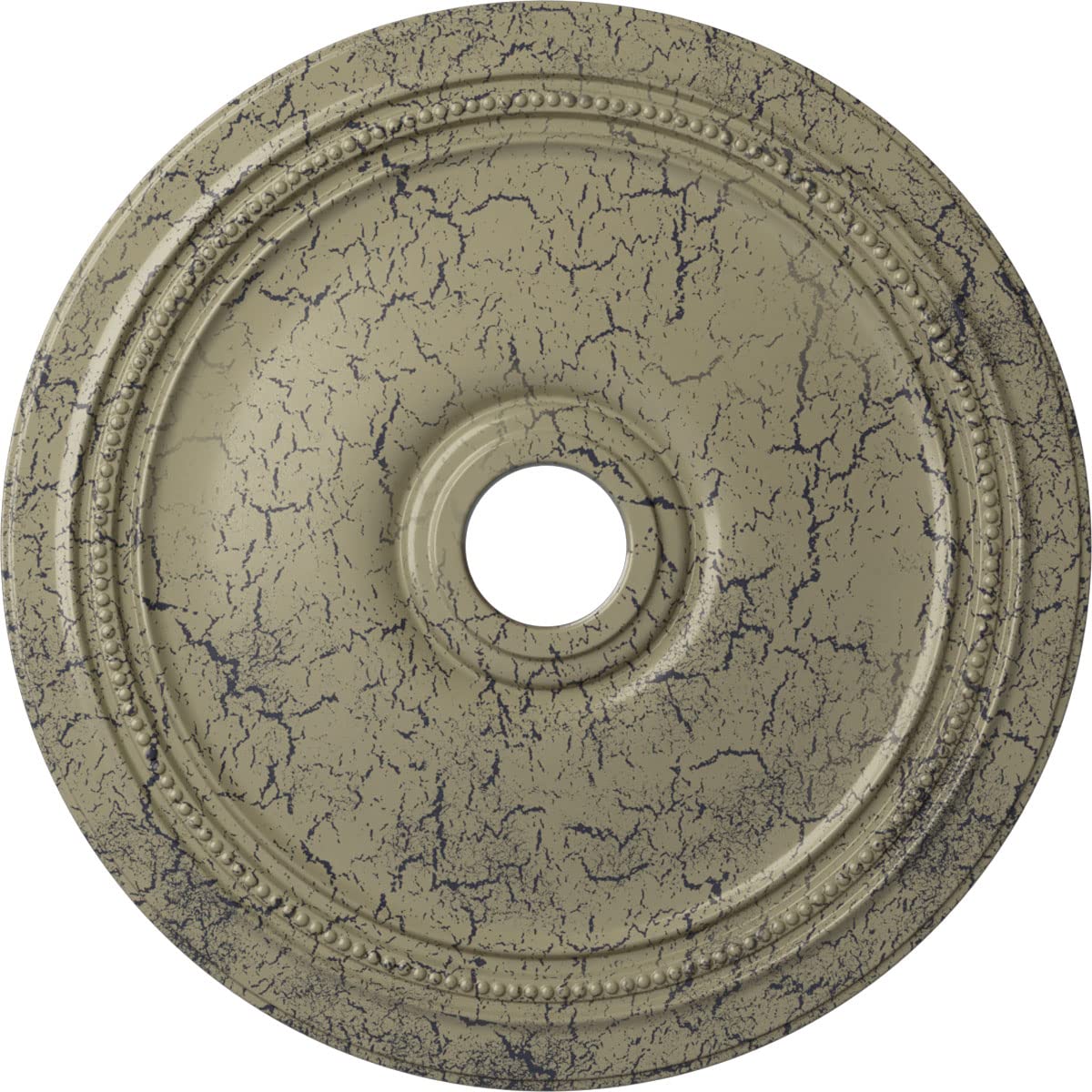 Ekena Millwork CM24DICSC Diane Ceiling Medallion, 24OD x 3 5/8ID x 1 1/4P (Fits Canopies up to 6 1/4), Hand-Painted Castle Stone