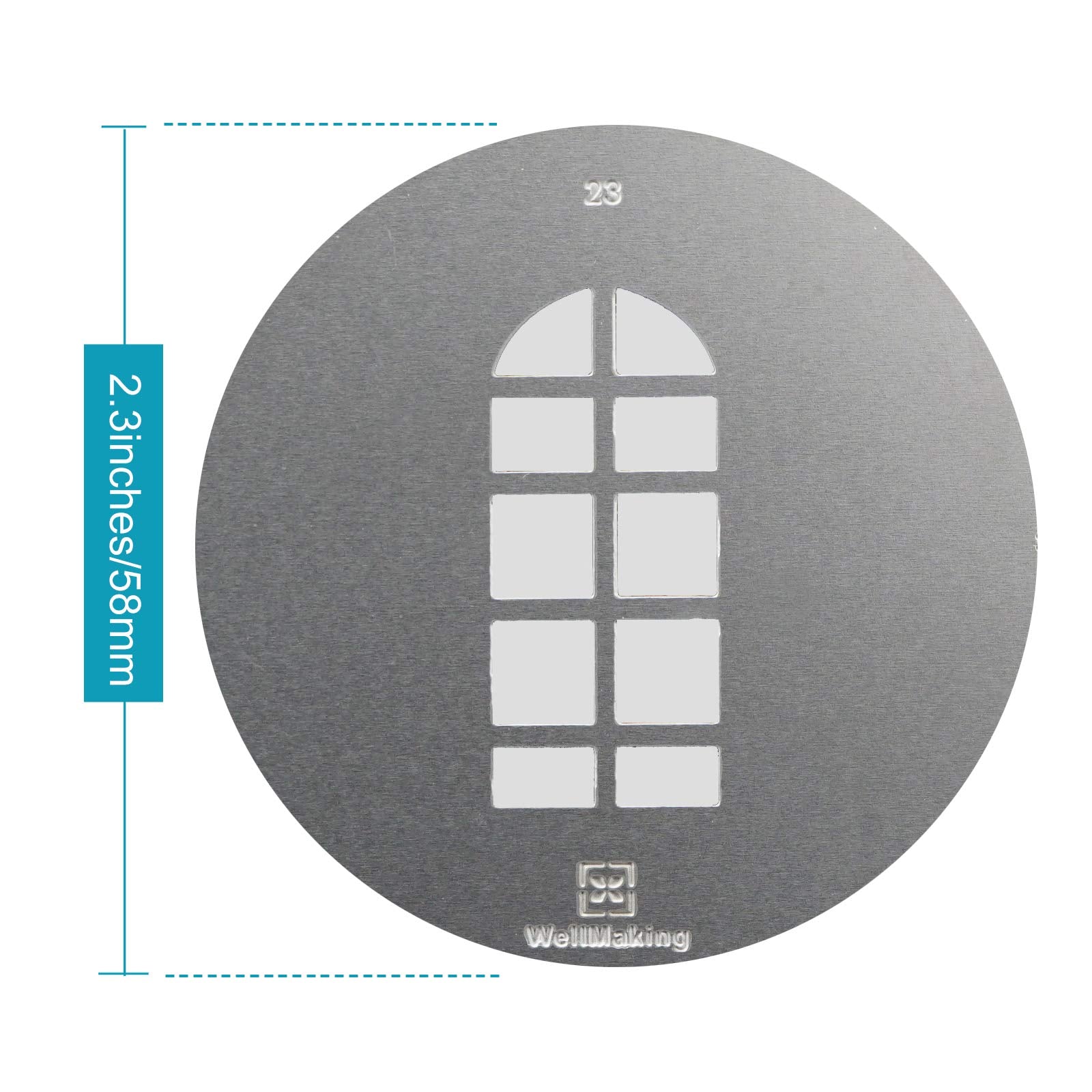 Wellmaking G 10 19Pcs Gobos Kit Metal Modeling Sheet With A Red Colors Gels/Filter, For Snoot, Projector For Led Rgb Flash Light