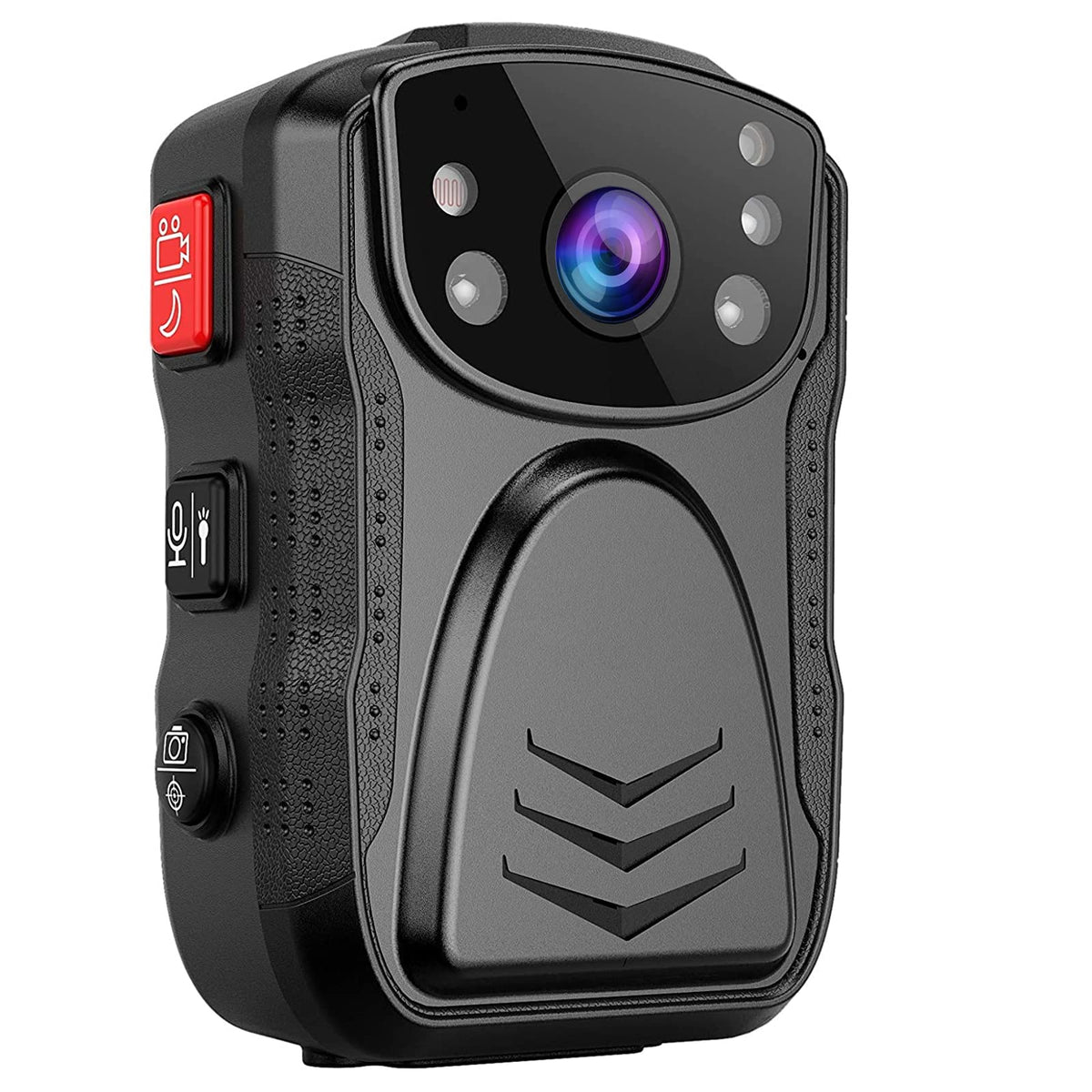 (Latest Gen)Patrolmaster 1296P Uhd Body Camera With Audio (Build In 64Gb), 2 Inch Display, Night Vision, Waterproof, Shockproof,