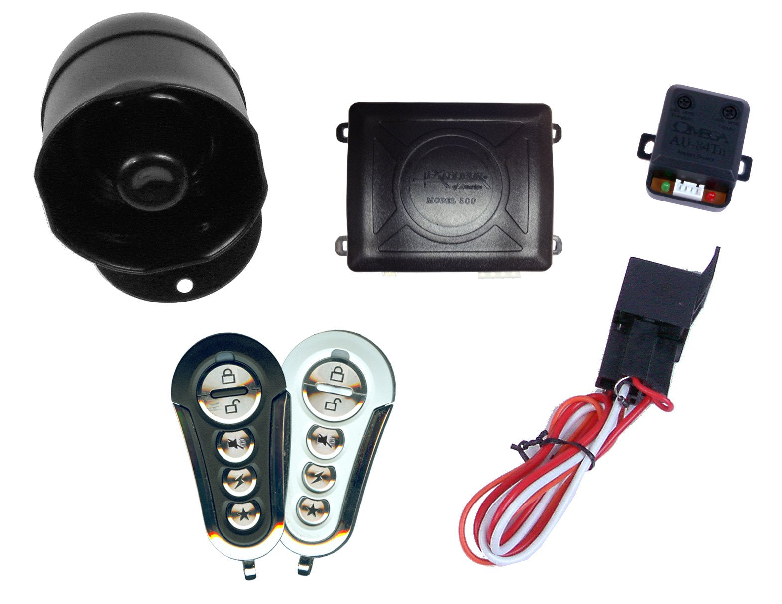 Excalibur Excal500+ Vehicle Alarm System With Immobilizer Mode And Keyless Entry
