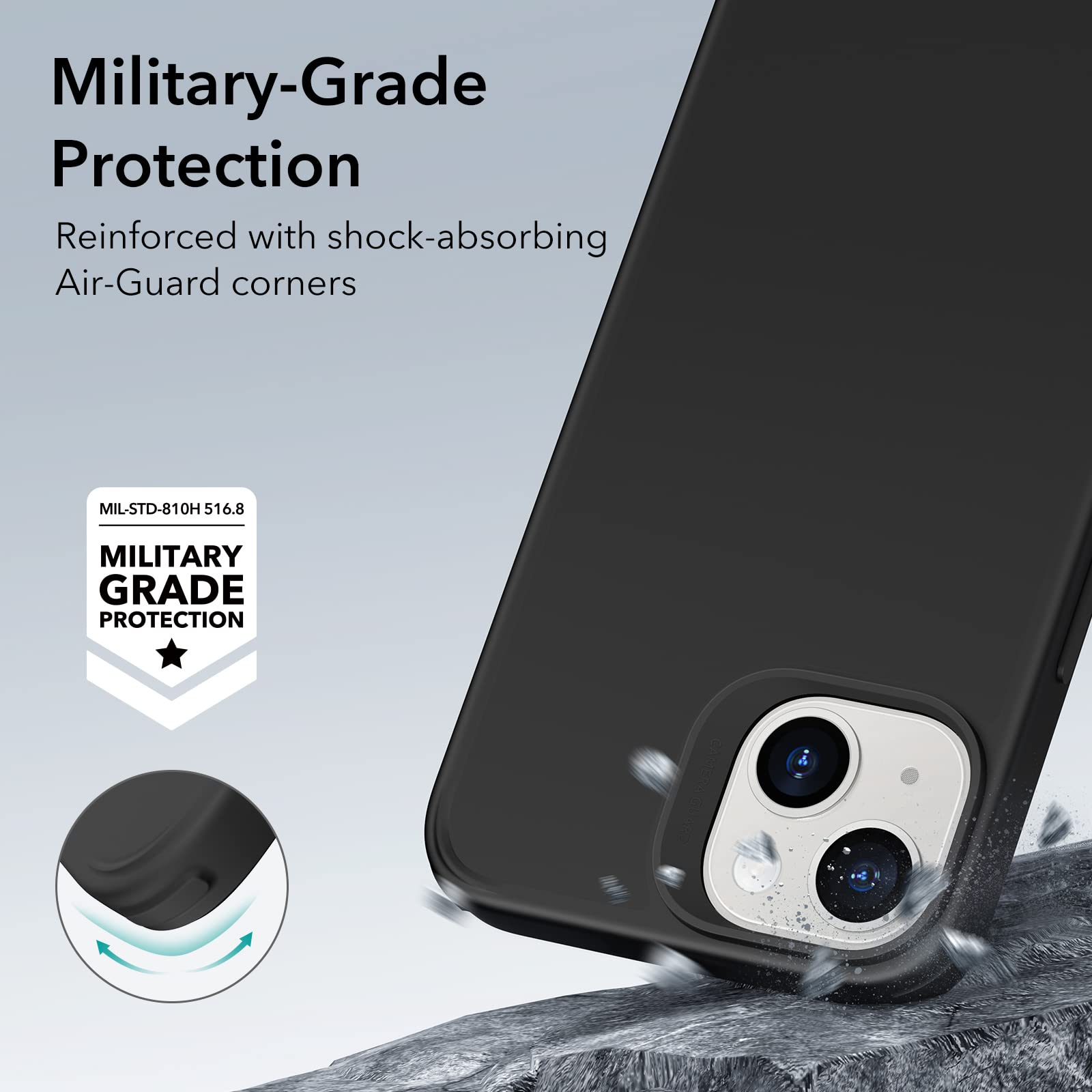 Esr Hybrid Magnetic Case With Halolock, Compatible With Iphone 14 And 13 , Compatible With Magsafe, Shockproof Military-Grade Pr