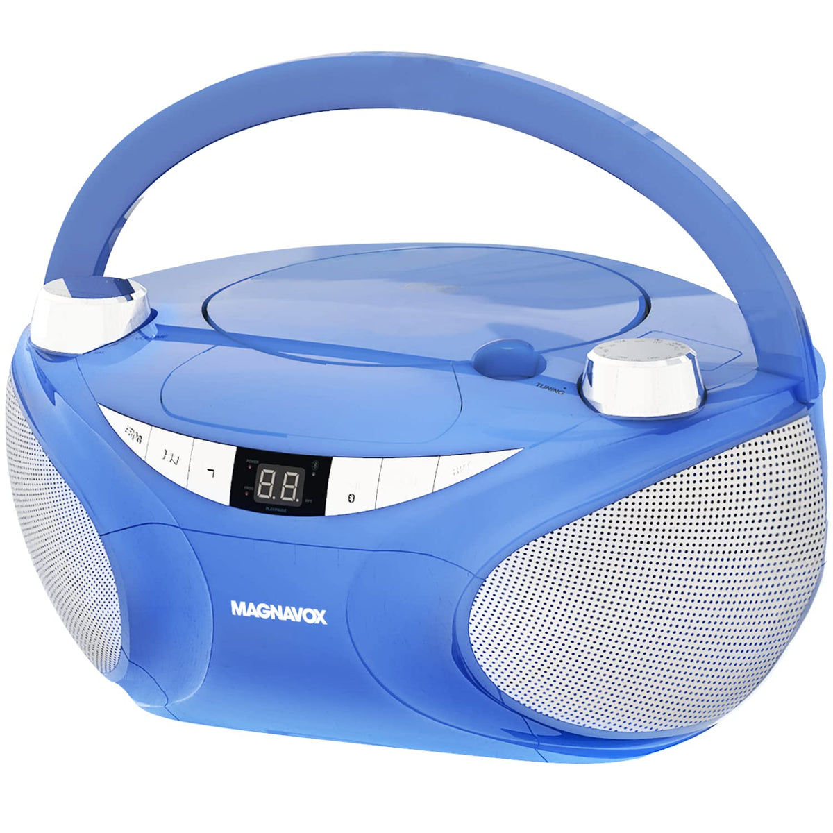 Magnavox Md6949 Portable Top Loading Cd Boombox With Am/Fm Stereo Radio And Bluetooth Wireless Technology In Black | Cd R/Cd Rw