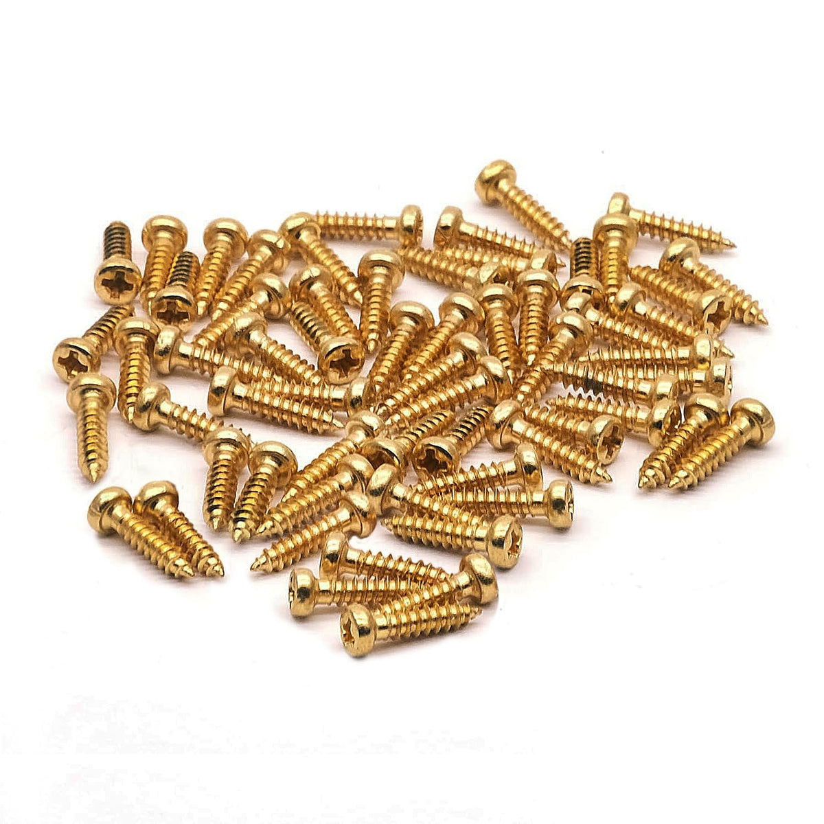 SAPHUE 50pcs Acoustic Electric Guitar Tuning Pegs ScrewsTuner Screws,Bass Guitar Machine Heads Mounting Screws for Electric/Acou