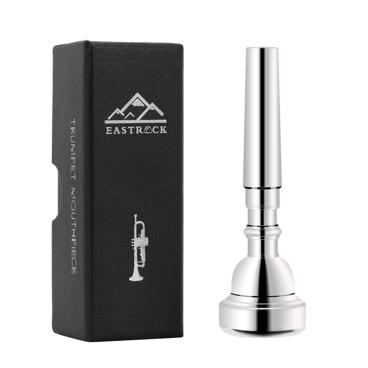 EastRock 7C Trumpet Mouthpiece Silver Plated Bb Trompeta Mouthpiece Trumpet Instrument Accessories Vacuum Packed