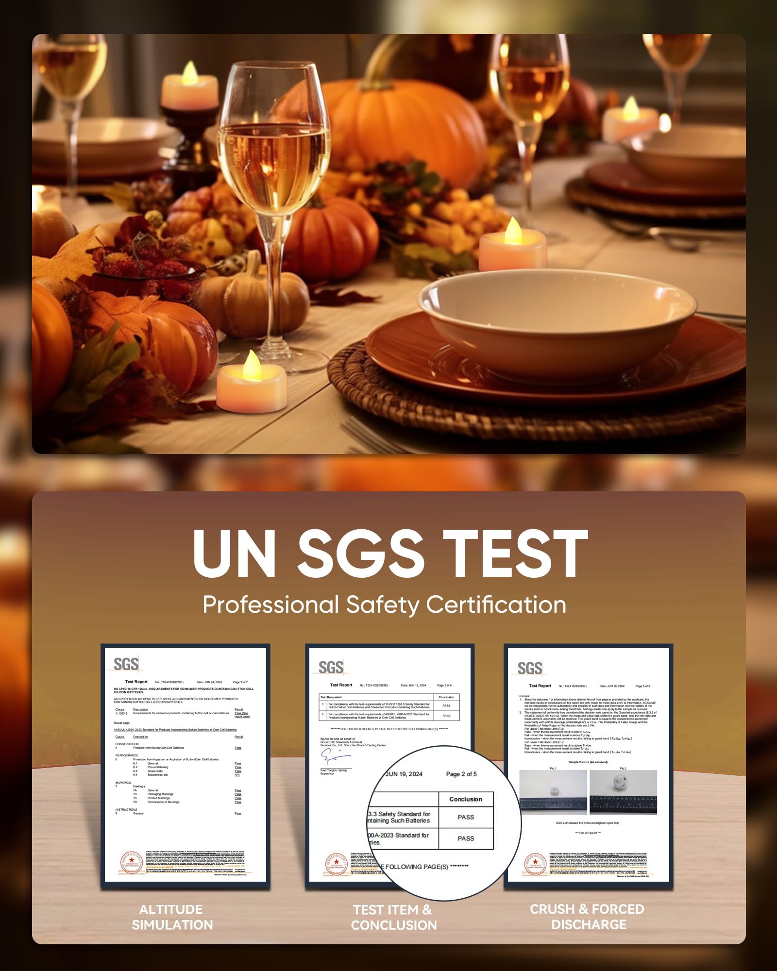 Merrynights Flameless Candles, 50 Pack Led Tea Lights Candles Battery Operated, Last 200+ Hrs Flickering Tea Lights For Hallowee