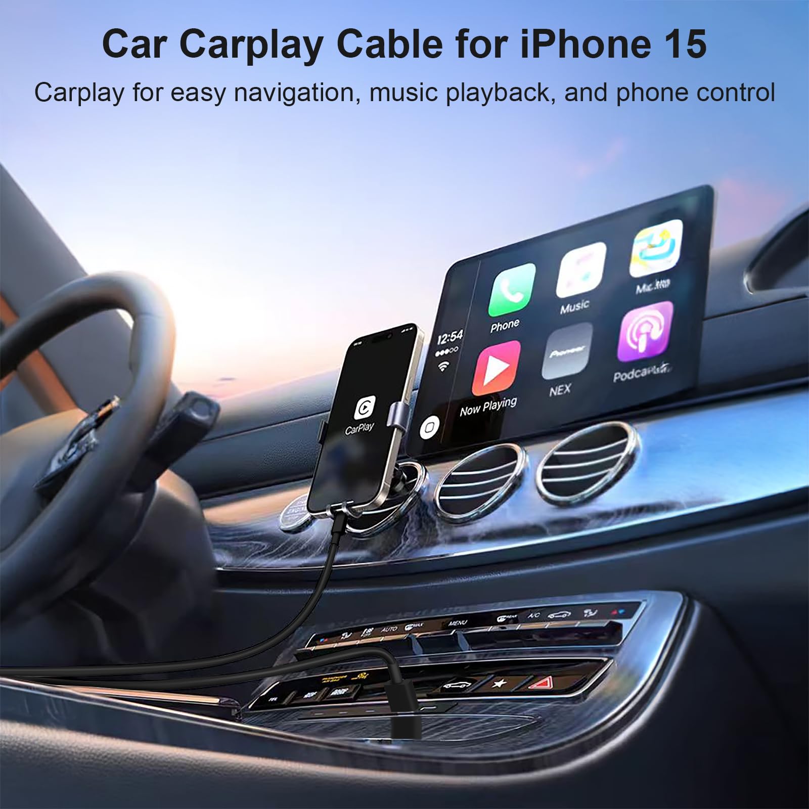 Wocoruo 5Ft For Iphone 15 Pro Charger Cord, [Mfi Certified] Usb C Cable Compatible With Iphone 15, Type C Charger Fast Charging