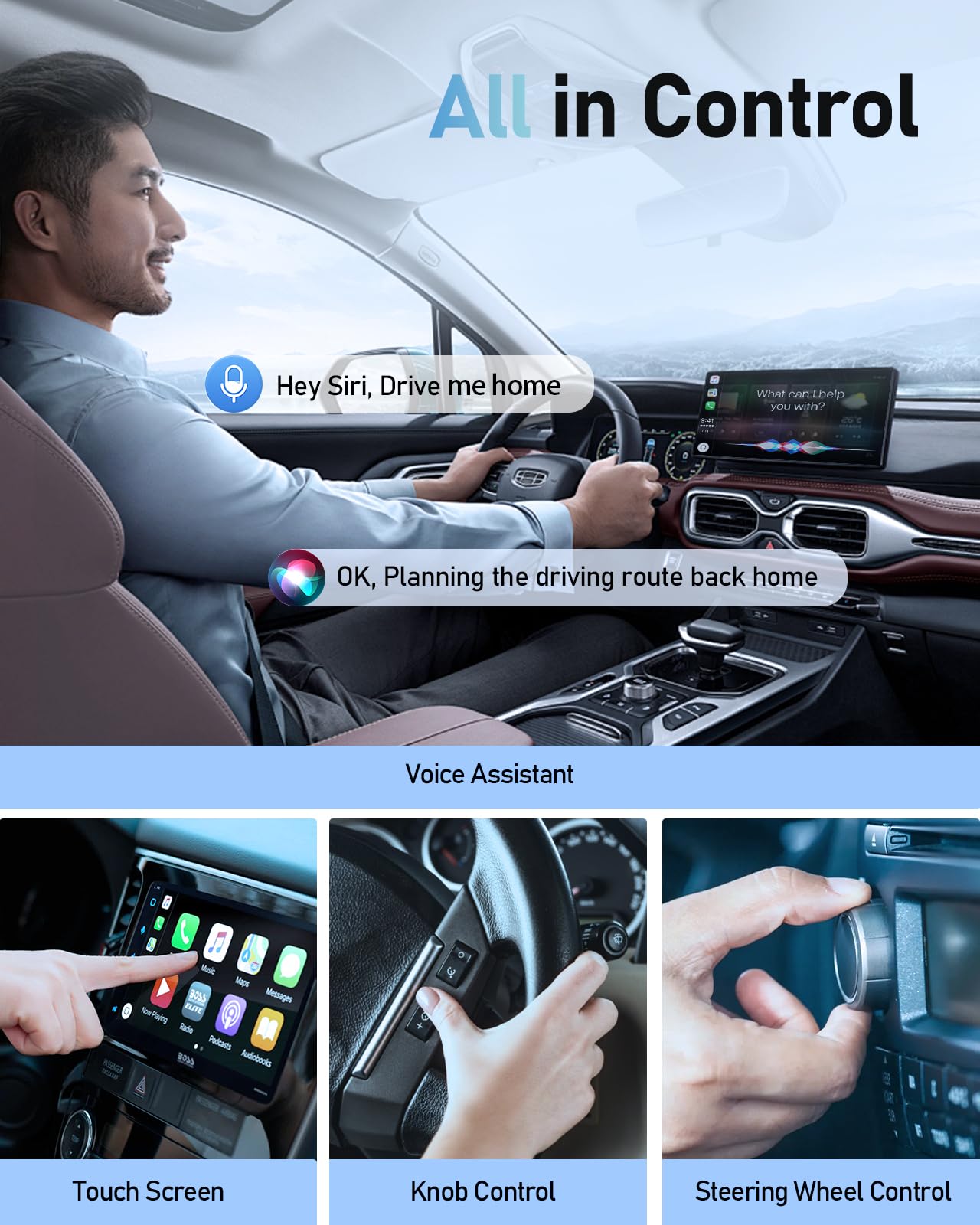 Wireless Carplay Adapter 2024 Upgrade For Iphone   Plug & Play Wireless Carplay Dongle For Apple,Converts Factory Wired Carplay