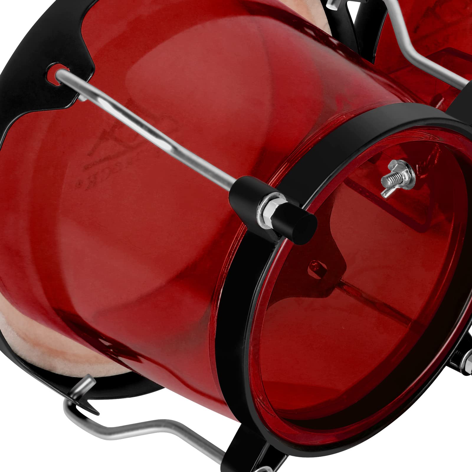 Eastrock Bongo Drums 6    And 7    Set For Kids Adults Beginners Professionals Transparent Cavity And Metal Bongos Drum Percussi