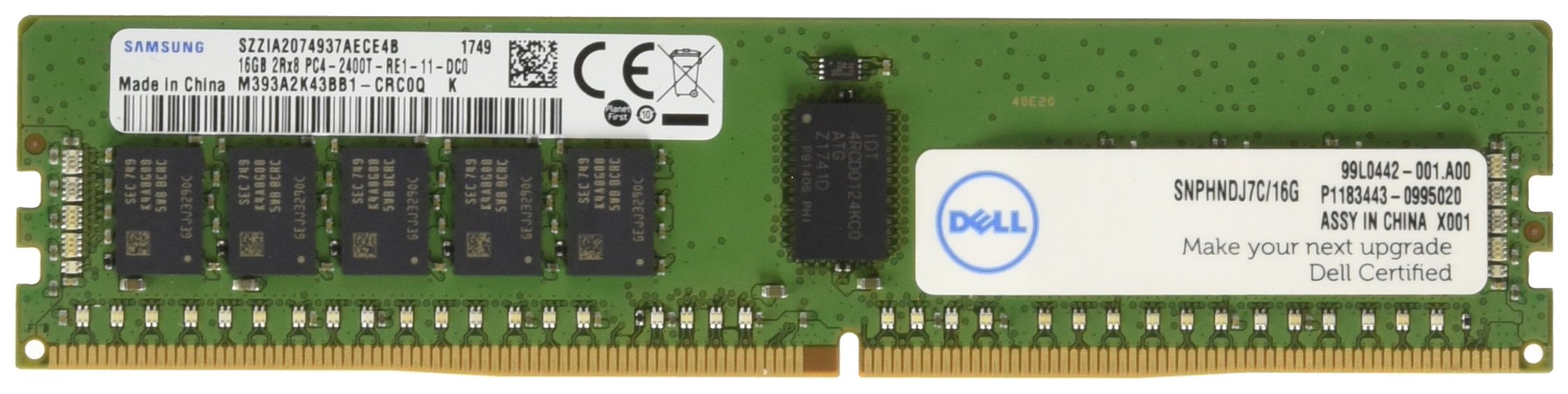 16GB MEM DIMM RDIMM 2400MHZ A8