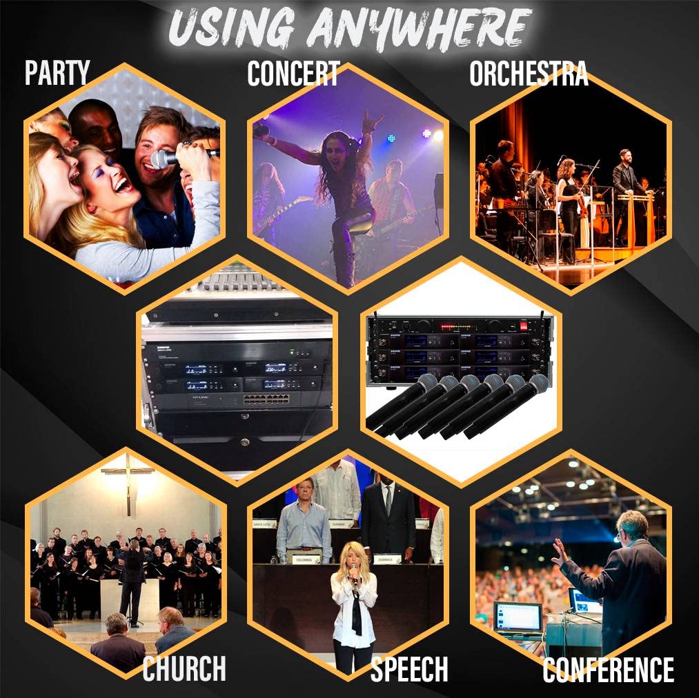 Rk Rackmount Bracket Kit Fit For Qlxd4 Dual (2) Receivers Wireless System Mount On 1U Standard 19'' Rack Distribution