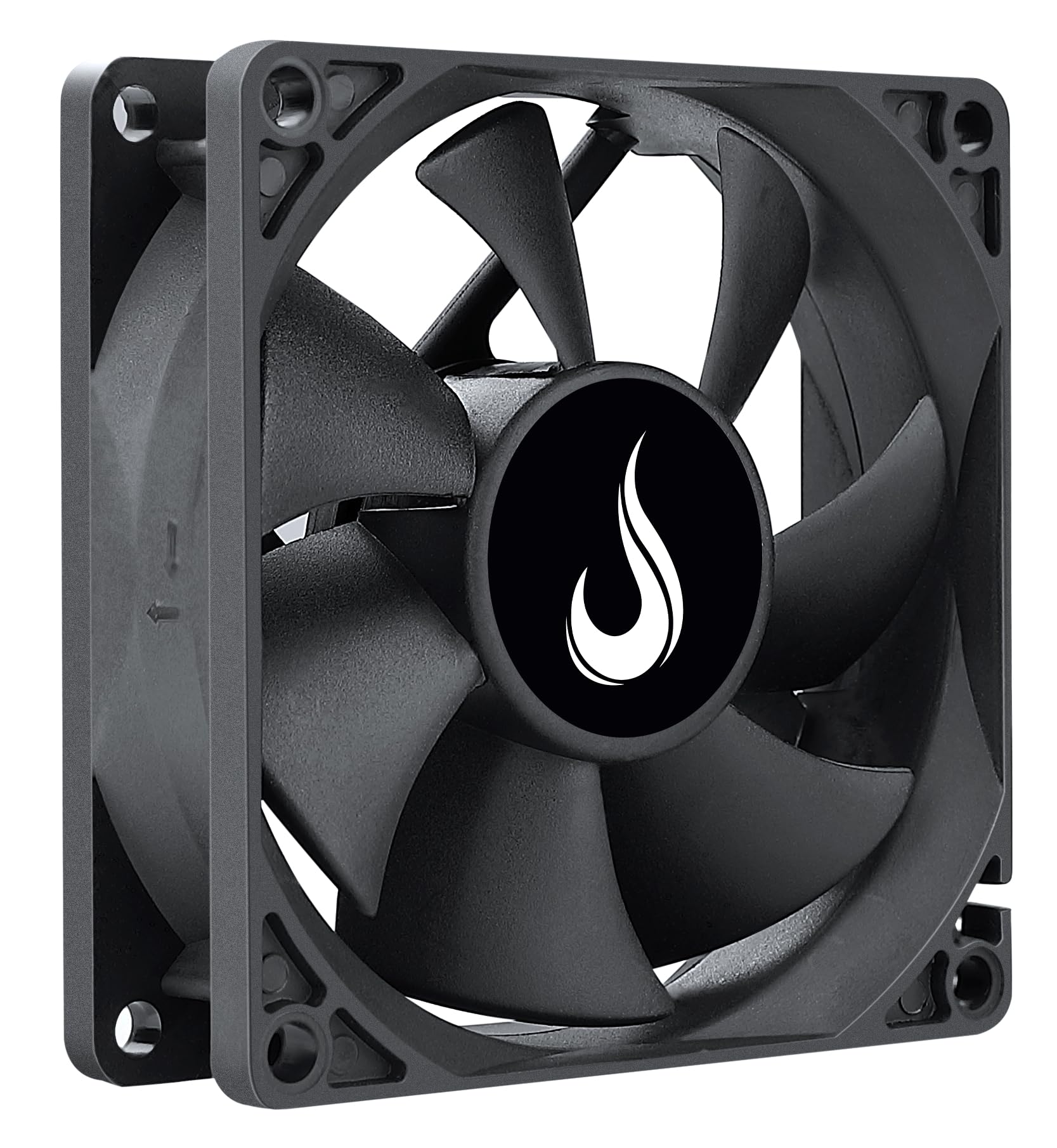 Computer Case Cooling Fan System - Rise Mode - 80mm - Black