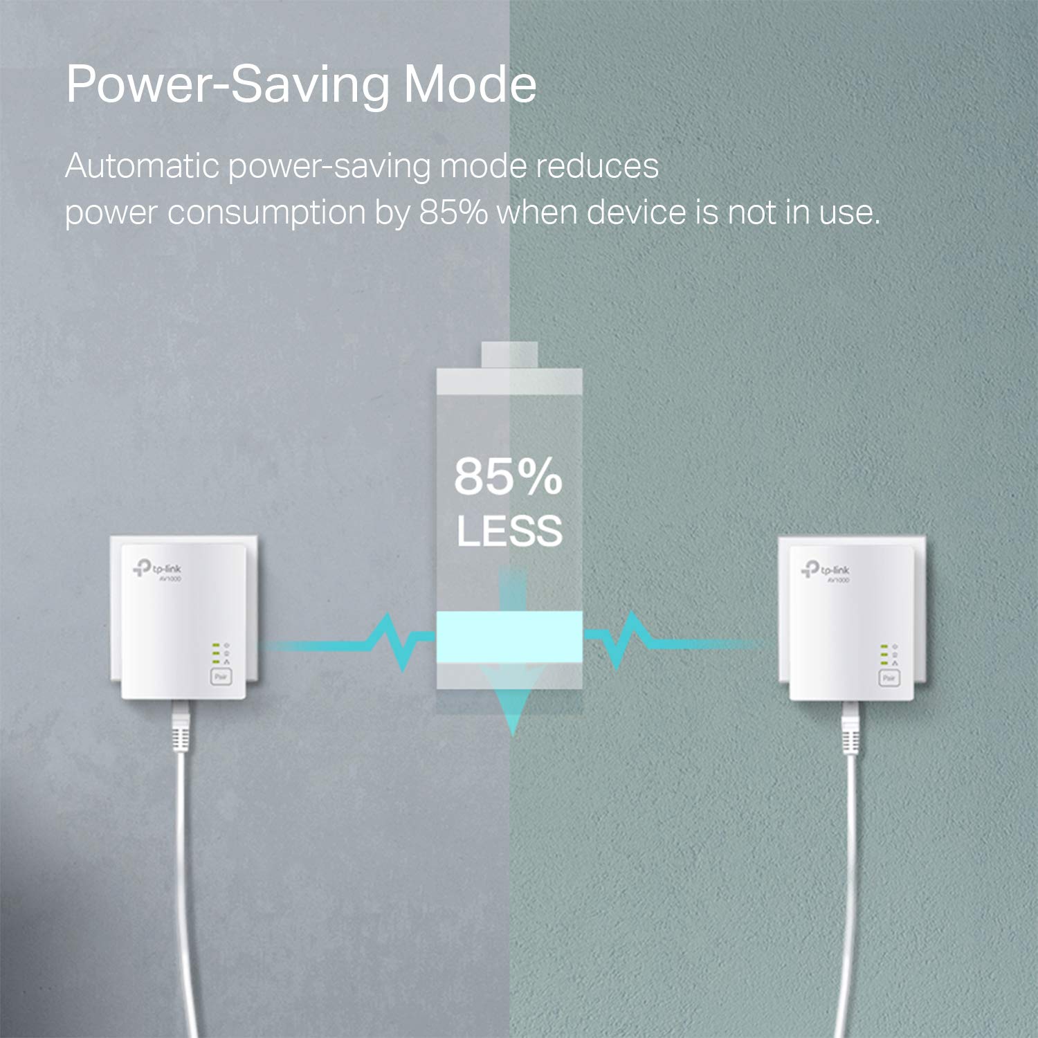 Tp-Link Powerline Ethernet Adapter Starter Kit - Av1000 Gigabit Port, Plug&Play, Ethernet Over Power, Nano Size, Ideal For Smart