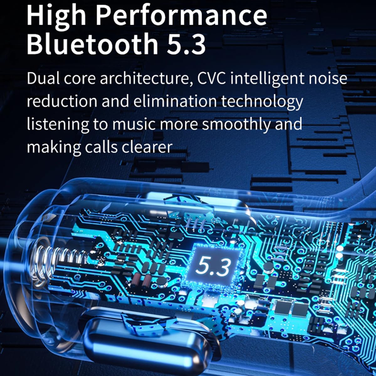 Bluetooth Fm Transmitter For Car, Wireless Bluetooth Car Adapter With 36W Qc 3.0 + Pd 3.0 Usb C Fast Charger, Bluetooth 5.0 Car