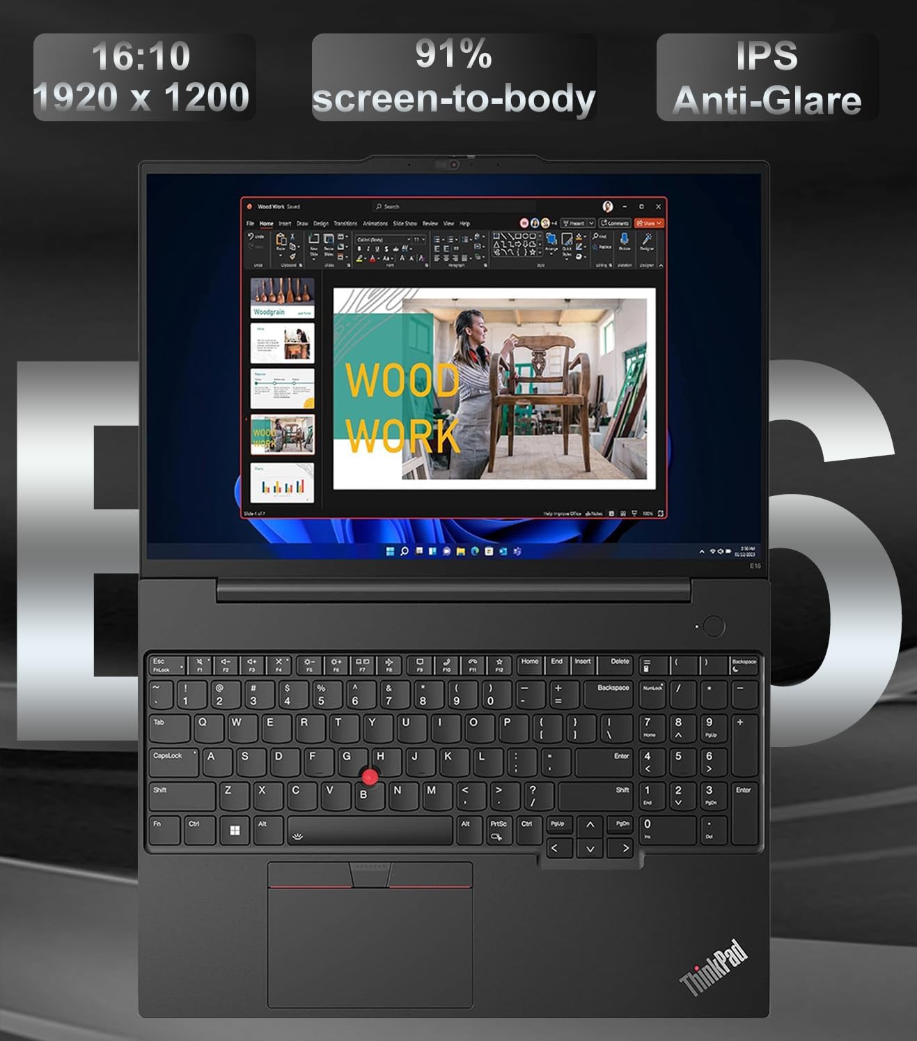 Lenovo Thinkpad E16 Business Laptop (16 Fhd+ Display, Amd Ryzen 7 7730U (Beat I7-1255U), 16Gb Ram, 512Gb Ssd) Fingerprint, Backl