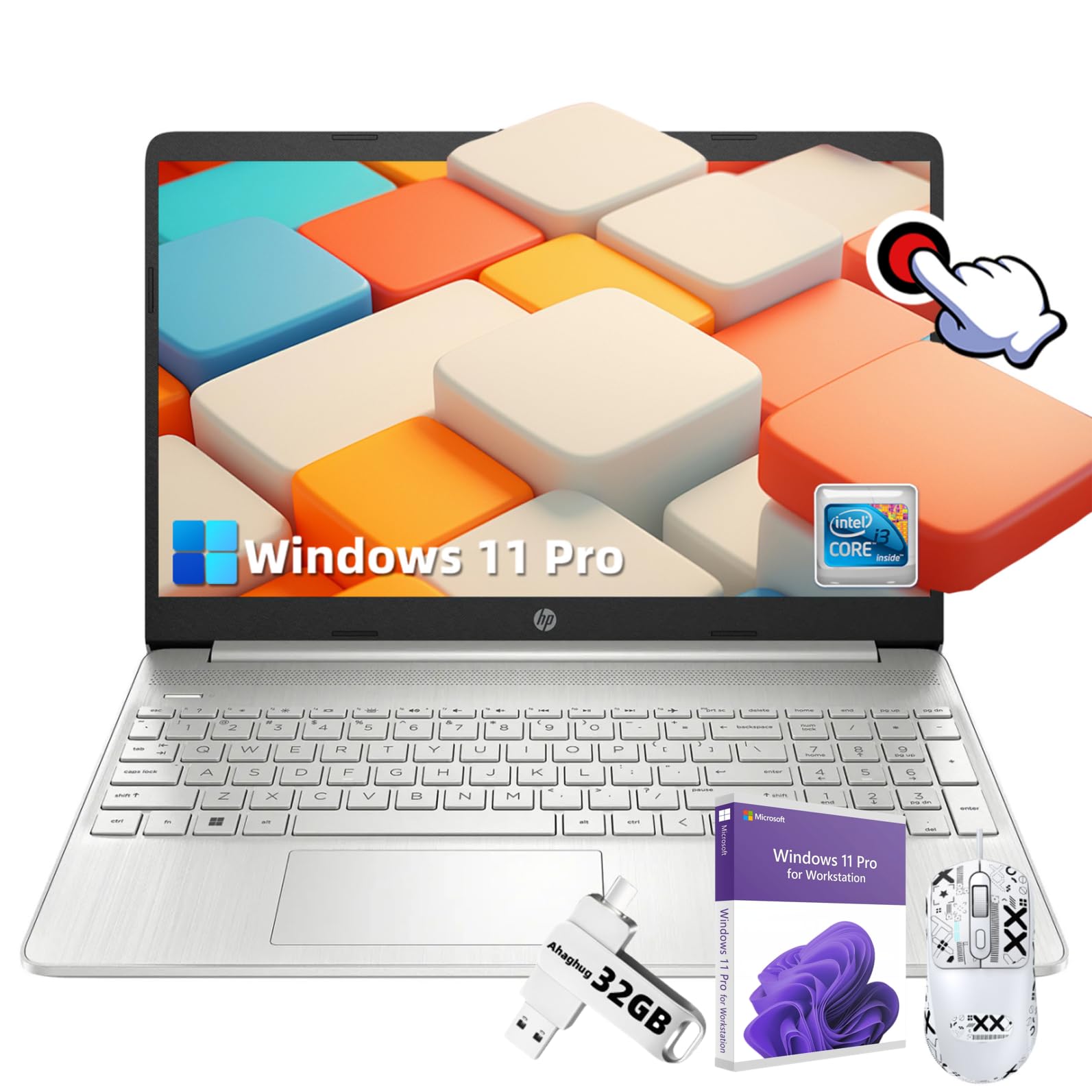 Hp Flagship Laptop For Business And Student - 15.6'' Hd Touchscreen, Intel 6-Core I3-1215U Processor, 32Gb Ram, 2Tb Ssd, Windows