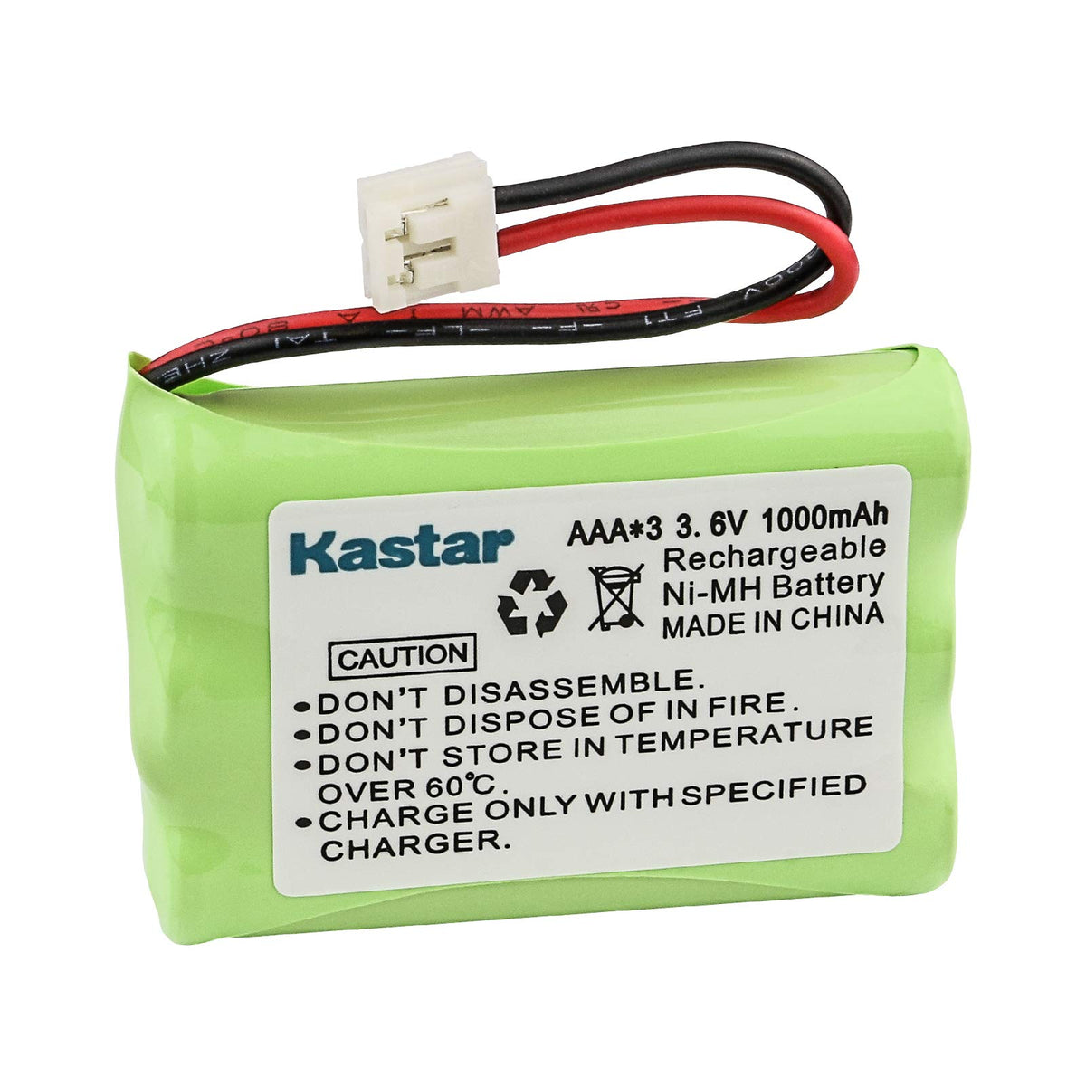Ge 5 2721 Cordless Phone Battery Replacement For 3 Aaa W/Jst   Ge Tl96158, Vtech 89 1323 00, Sio Pmp 3900 Series Battery
